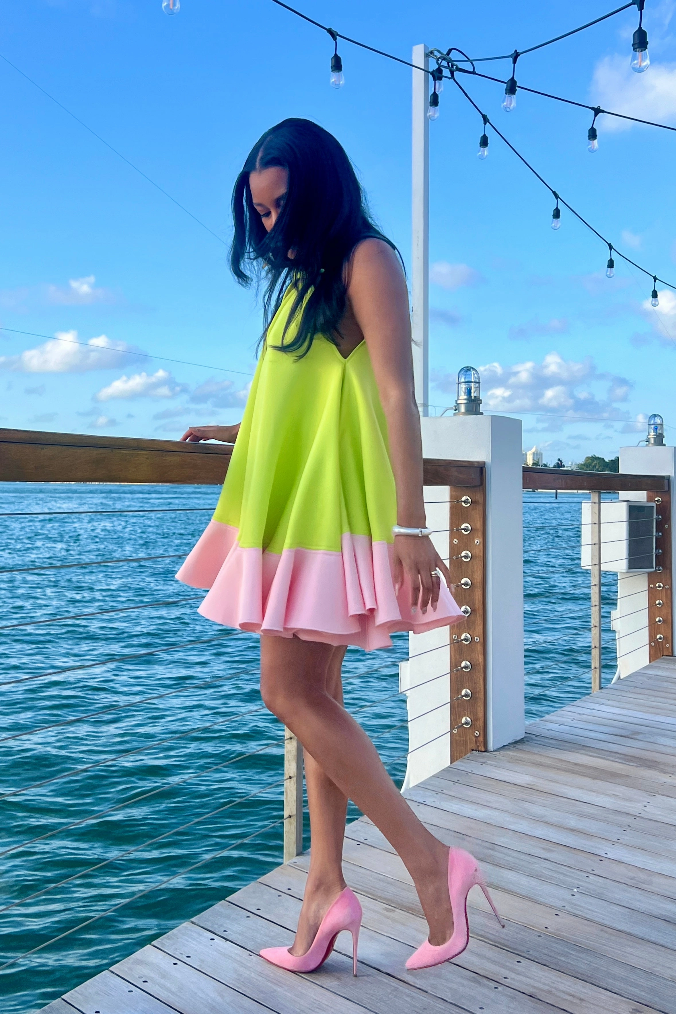 Ava Dress Crystal Rose Premium Look