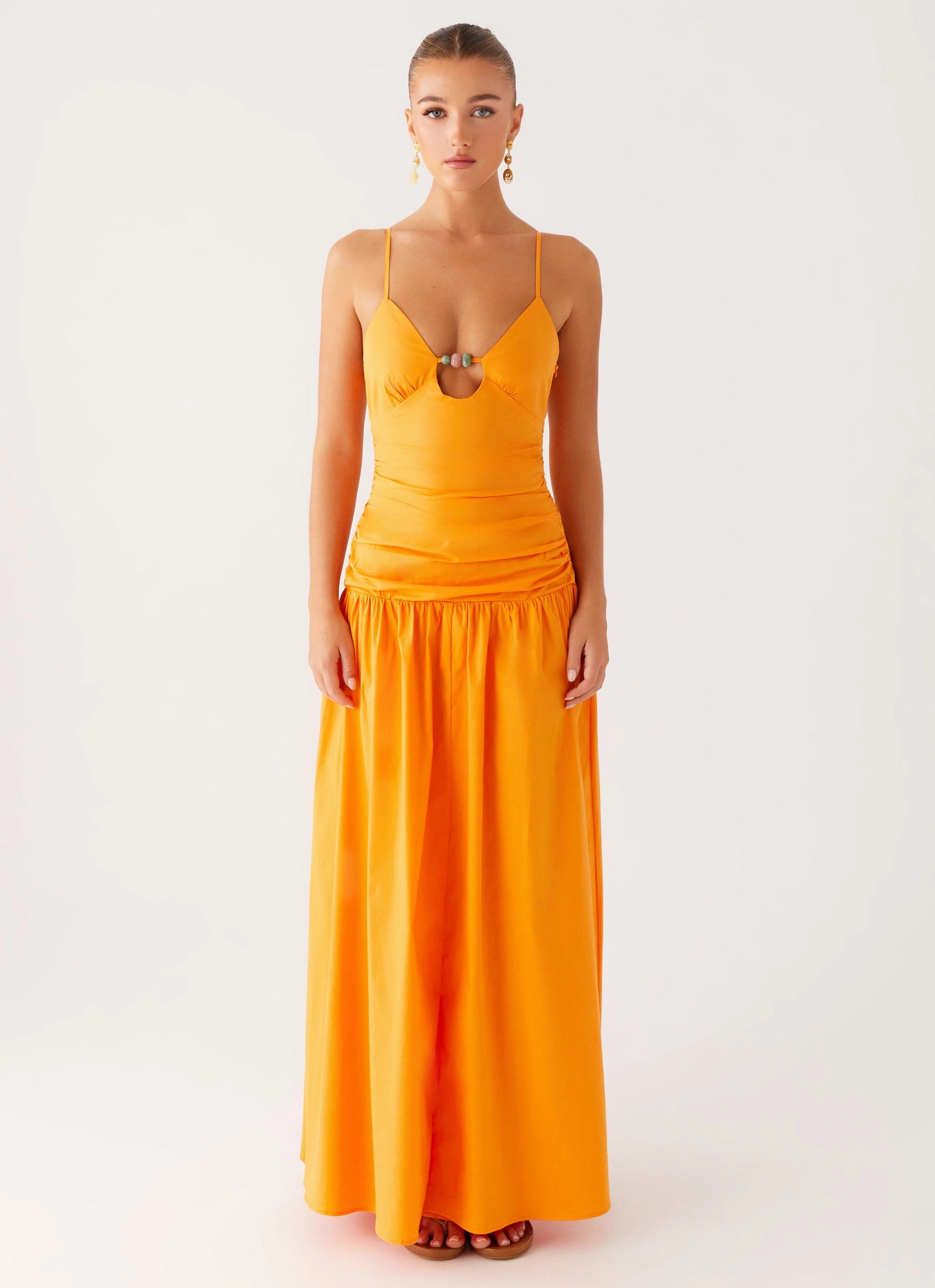 Avani Maxi Dress - Orange Pure Elegance