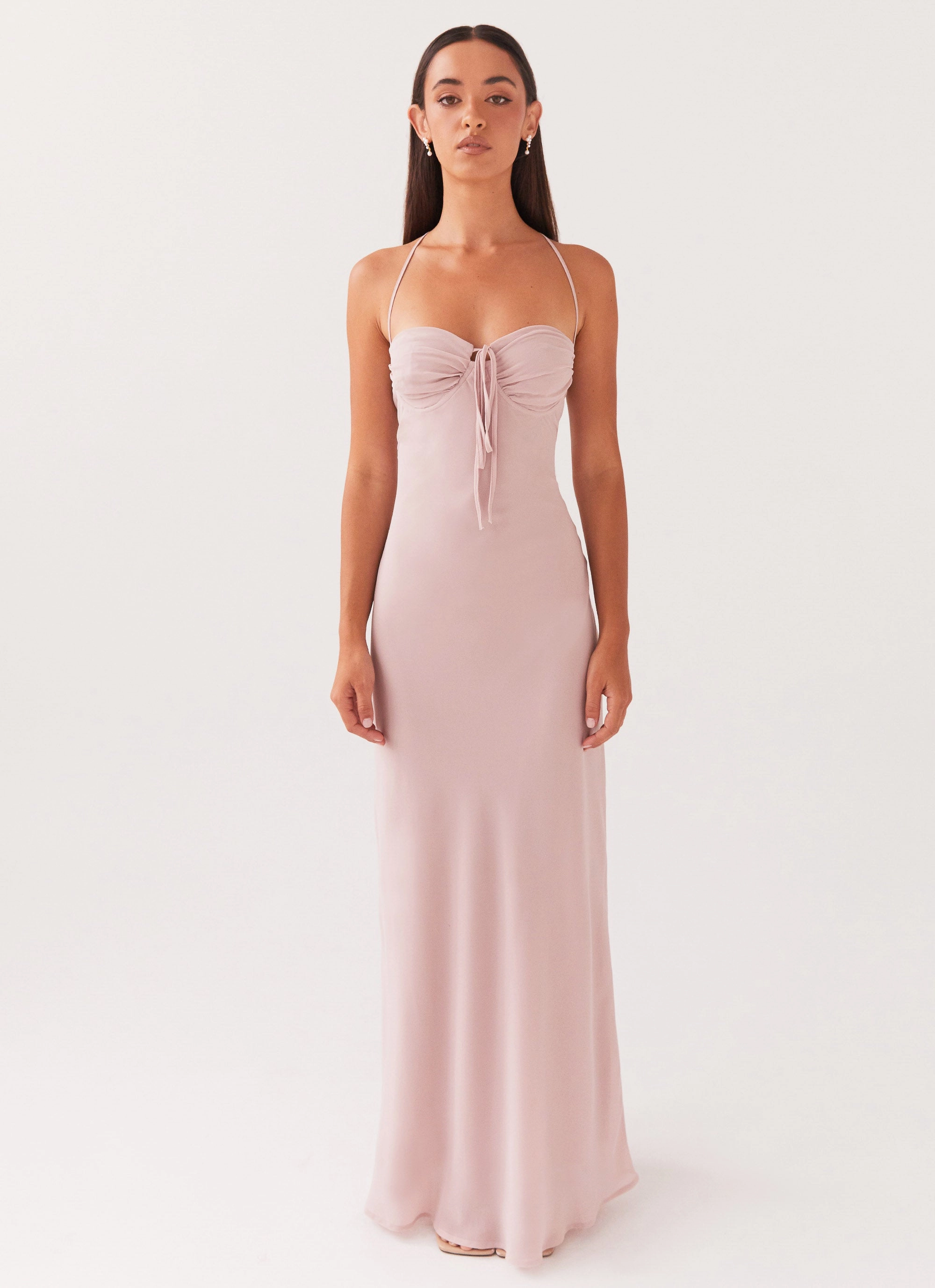 All-season garment Aveline Maxi Dress - Mauve