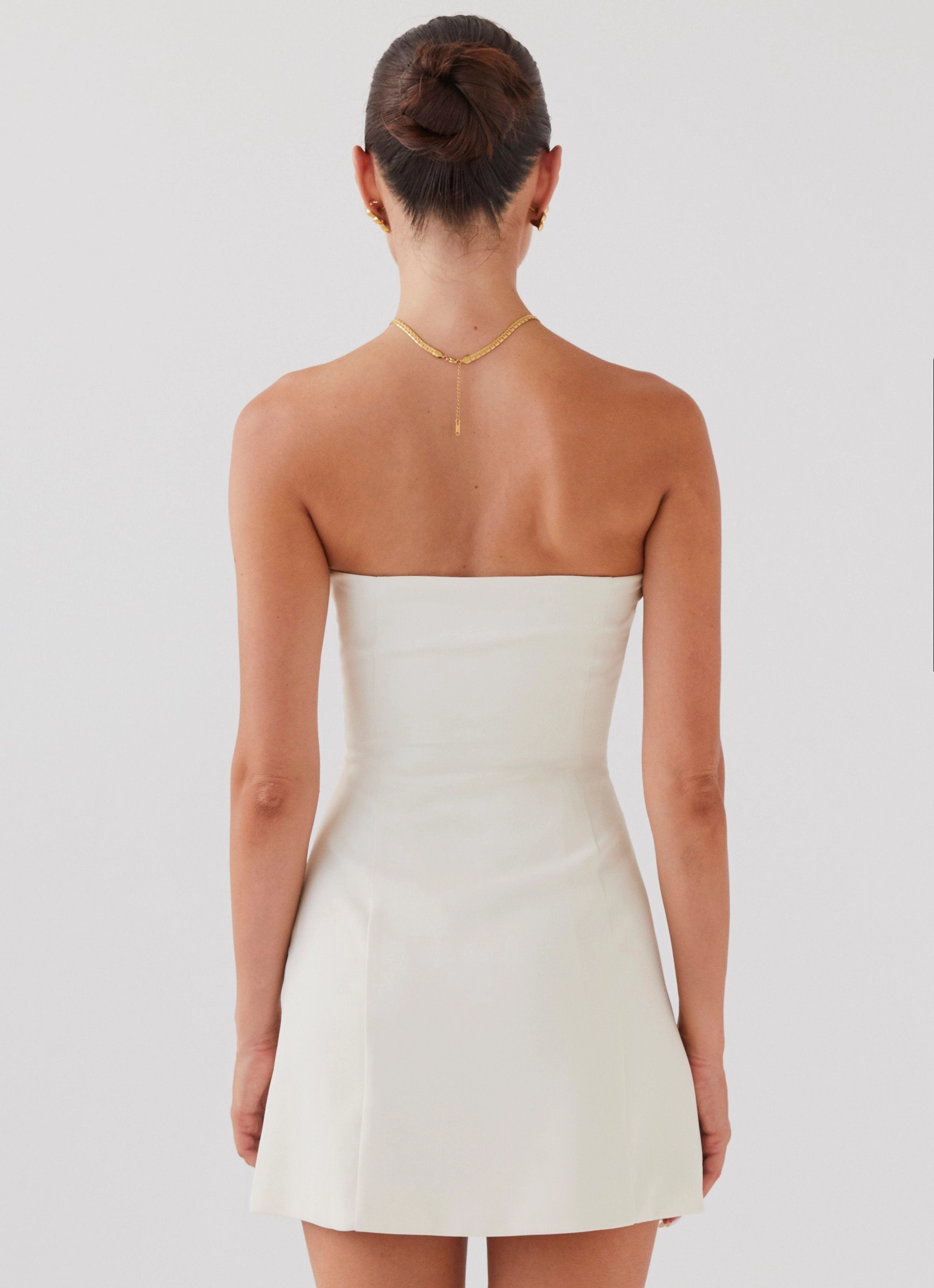 Graceful Ease Ayanna Strapless Mini Dress - Ivory