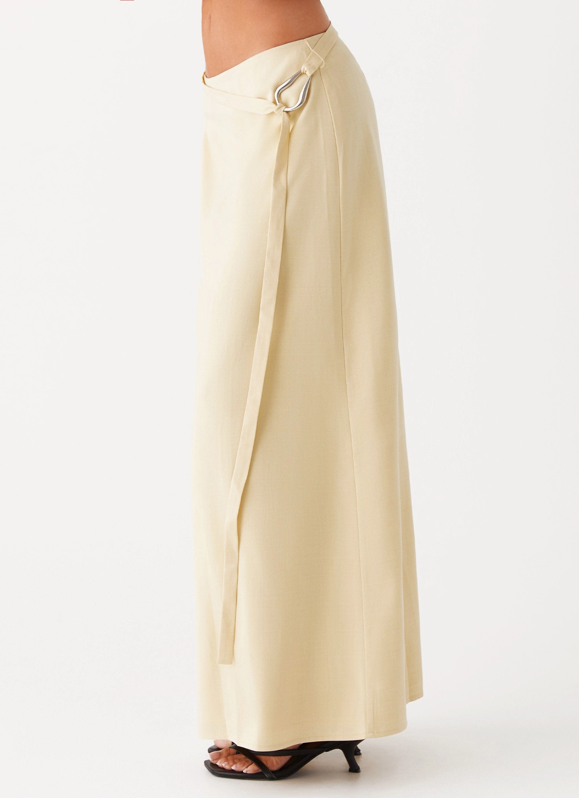 Azura Maxi Skirt - Yellow Smooth Layer No Ride Up