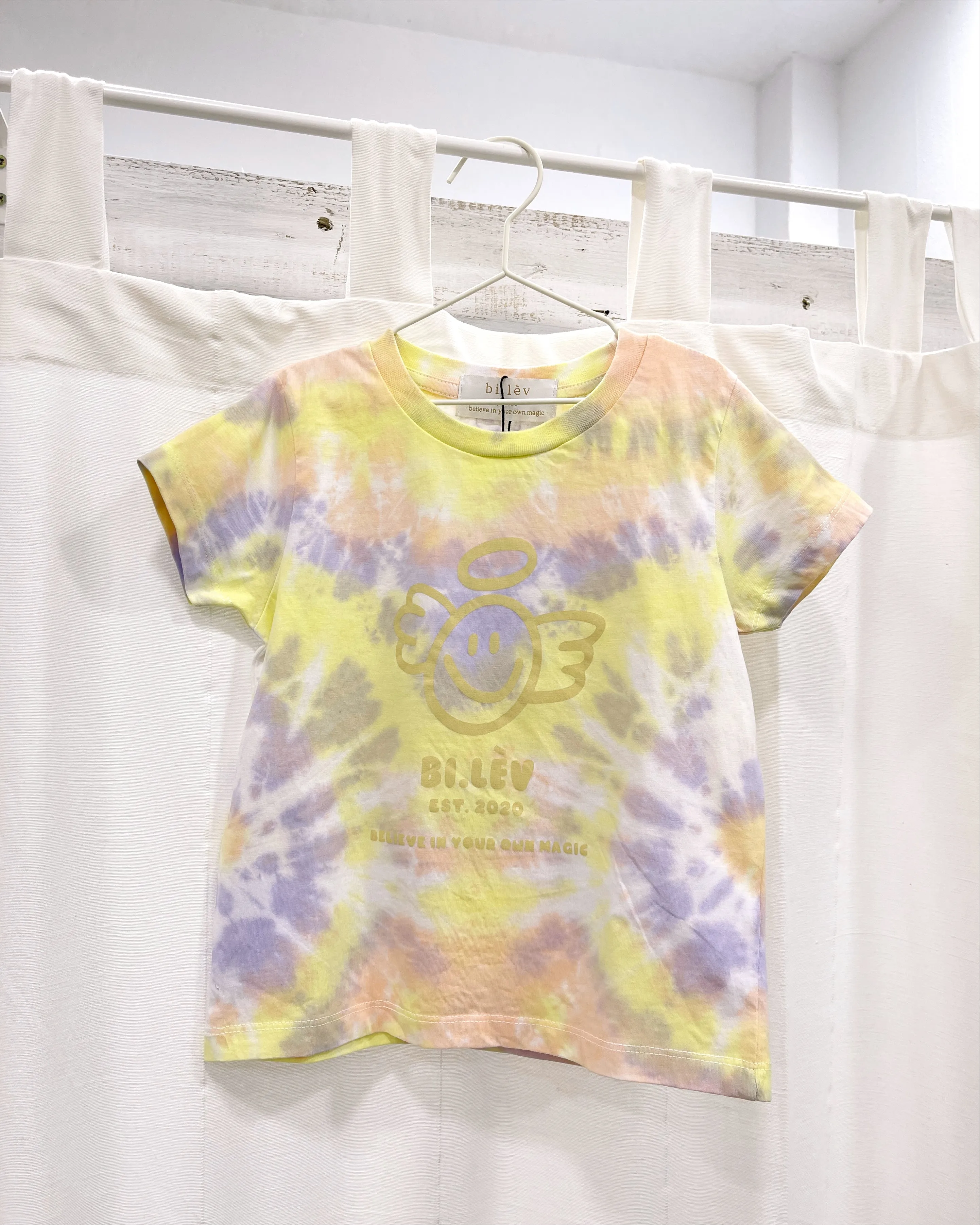 BABY & KIDS ANGEL PURPLE SUNDOWN - Tie Dye Organic Cotton T-shirt