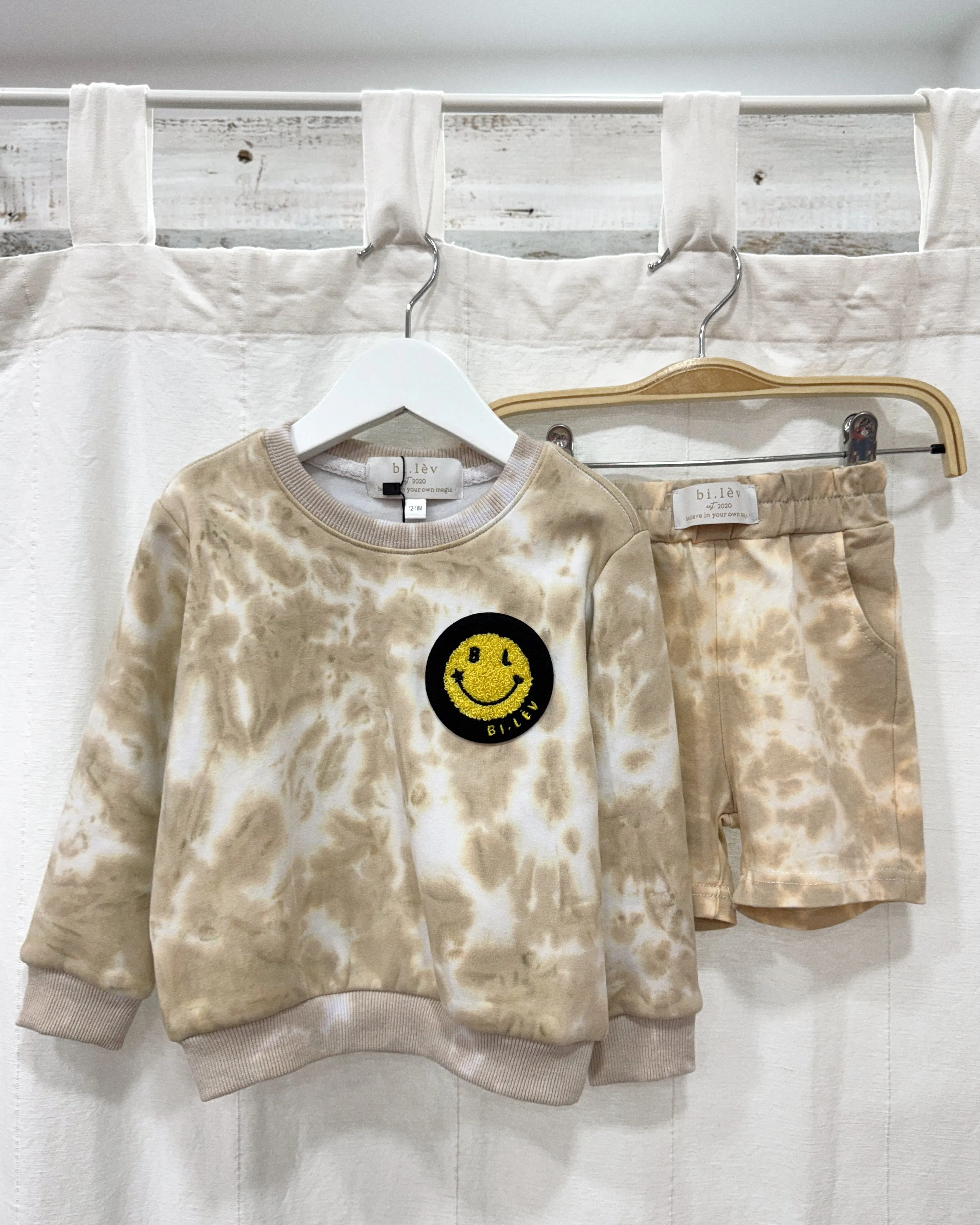 BABY & KIDS LATTE MACHIATO tie-dye jogger shorts