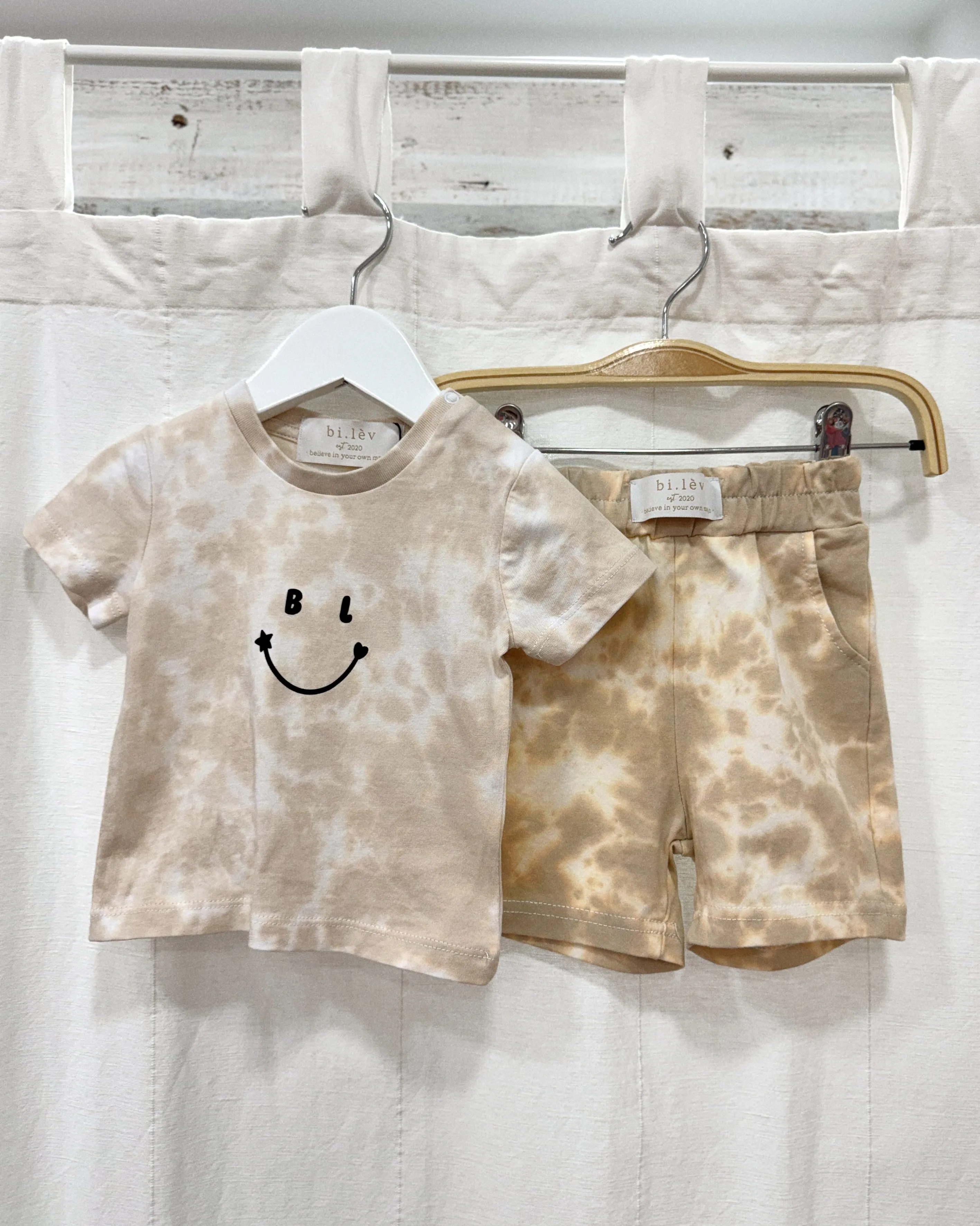 BABY & KIDS LATTE MACHIATO tie-dye jogger shorts