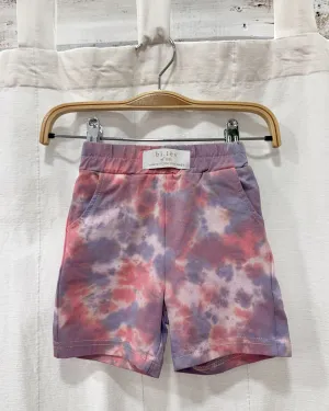 BABY & KIDS TROPICAL SUNSET tie-dye jogger shorts