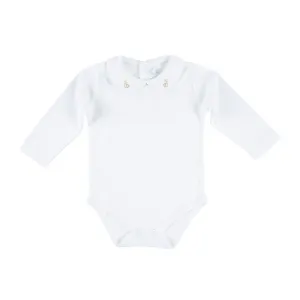 Baby Boy Acorn Pima Cotton Long Sleeve Onesie