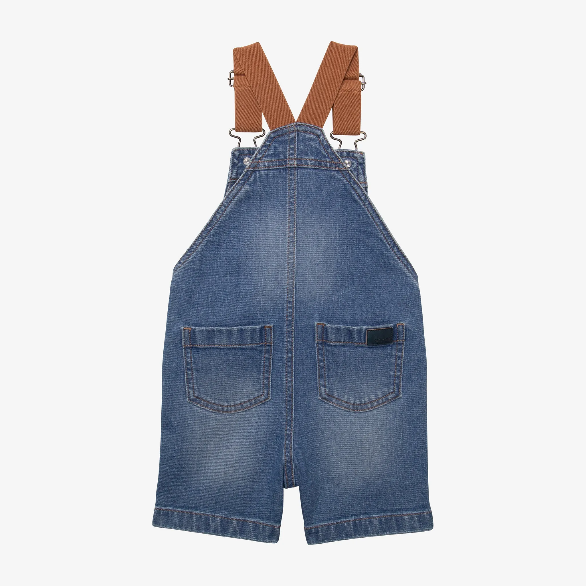 Baby Boy embroidered denim overalls