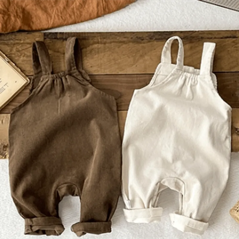 Baby Double Button Corduroy Overalls