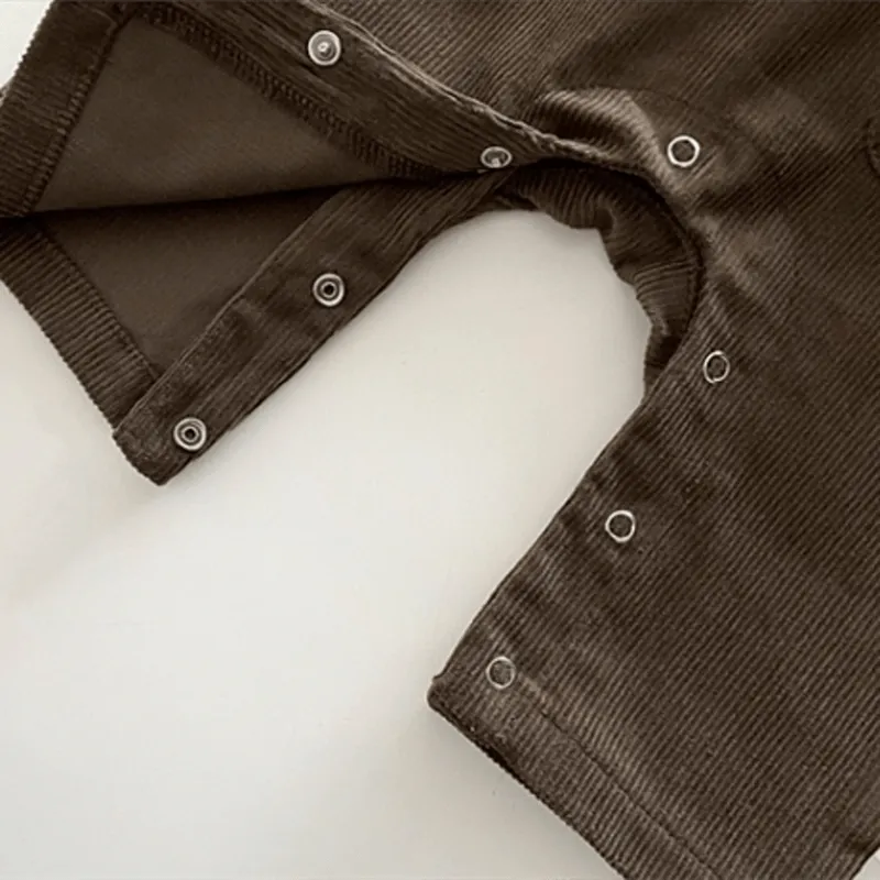 Baby Double Button Corduroy Overalls