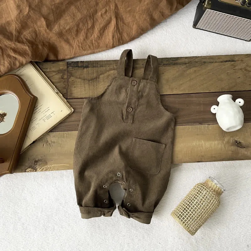 Baby Double Button Corduroy Overalls