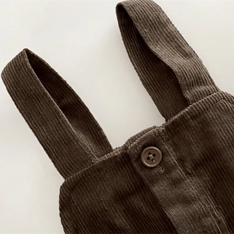 Baby Double Button Corduroy Overalls
