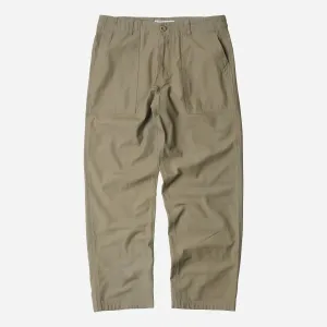 BACK SATIN FATIGUE PANTS - KHAKI BEIGE