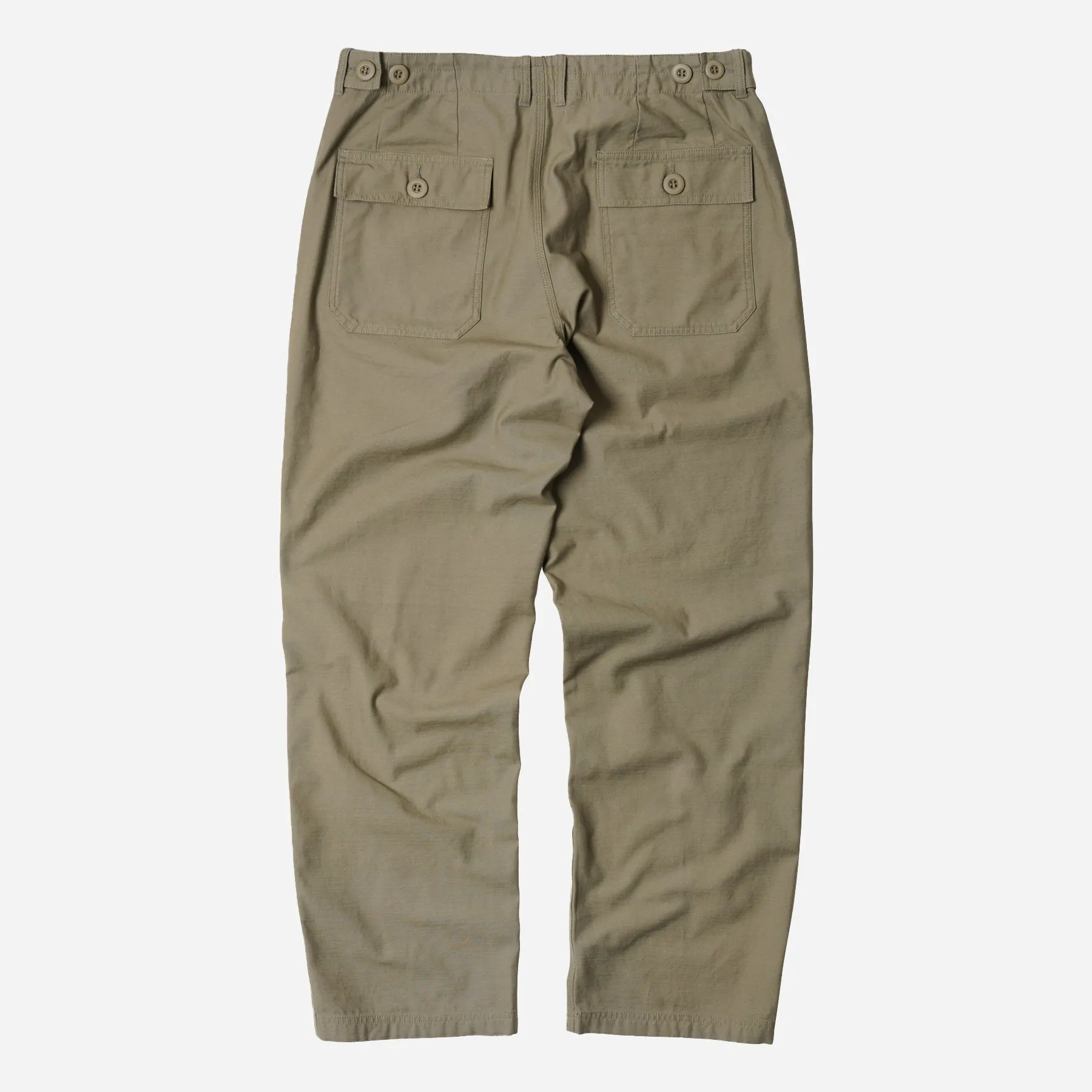 BACK SATIN FATIGUE PANTS - KHAKI BEIGE