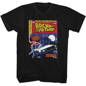 Back To The Future - BTTF Comic Cover Boyfriend Tee