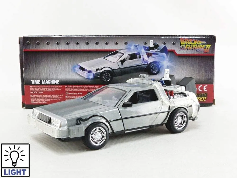 Back To The Future II Time Machine Light-Up 1:24 Die Cast Vehicle