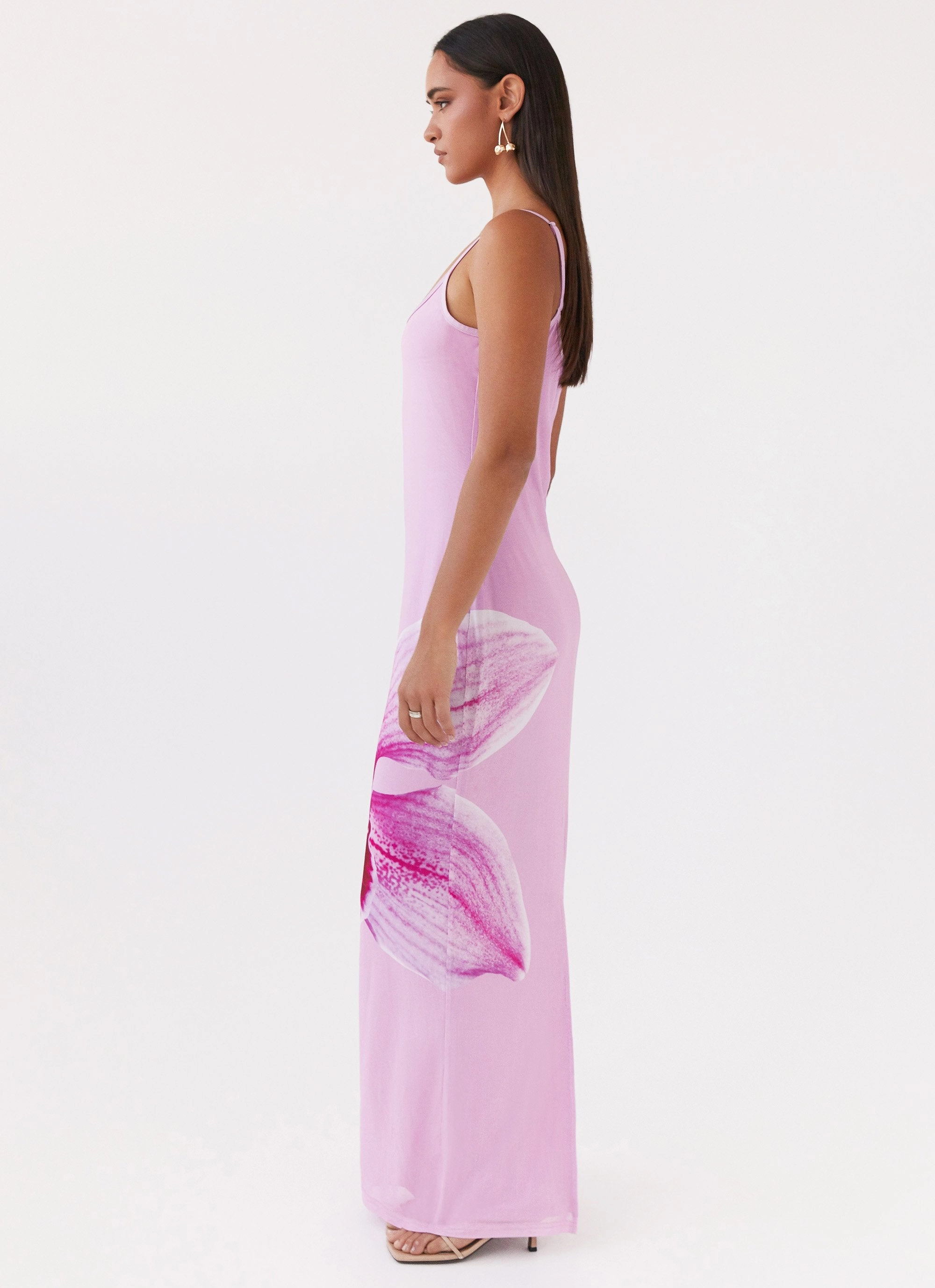 Bad News Mesh Maxi Dress - Pink Magnolia Lightweight Piece