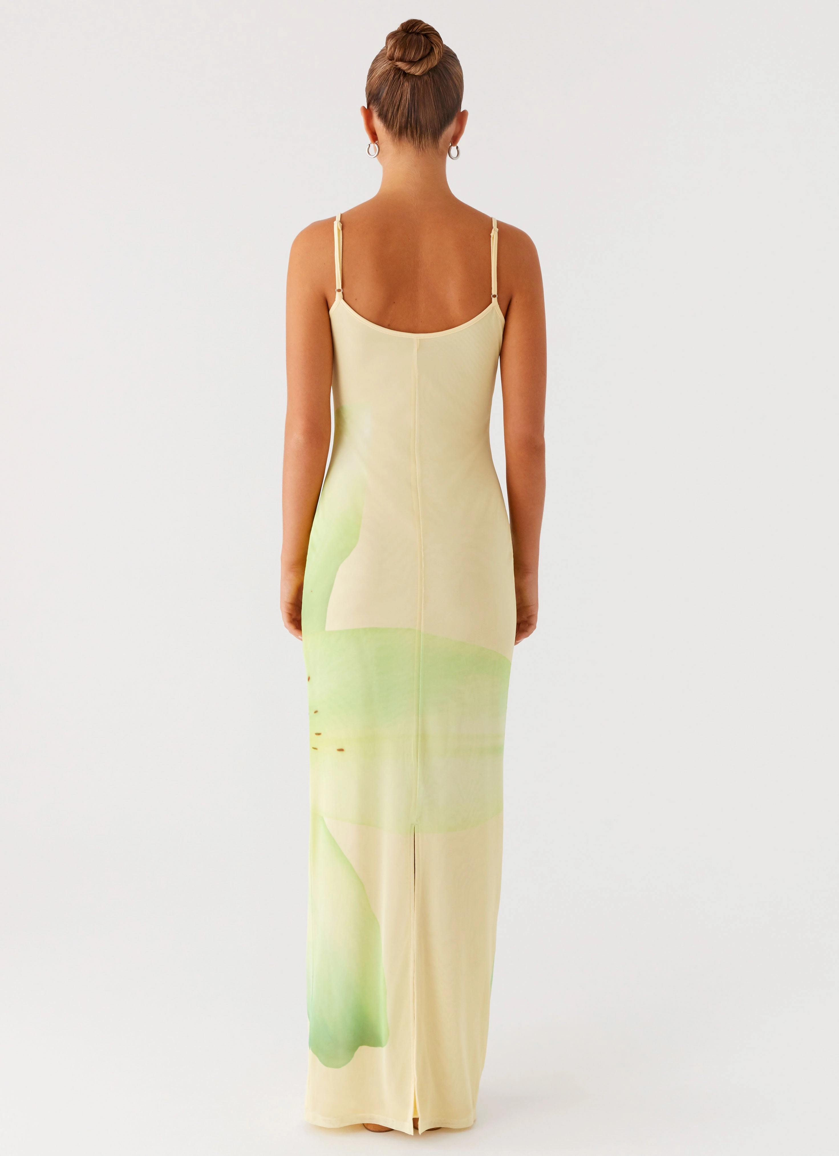 Soft Motion Bad News Mesh Maxi Dress - Yellow Lily