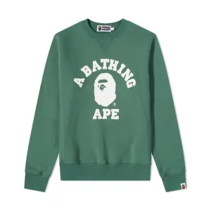 Bape College Crewneck Green