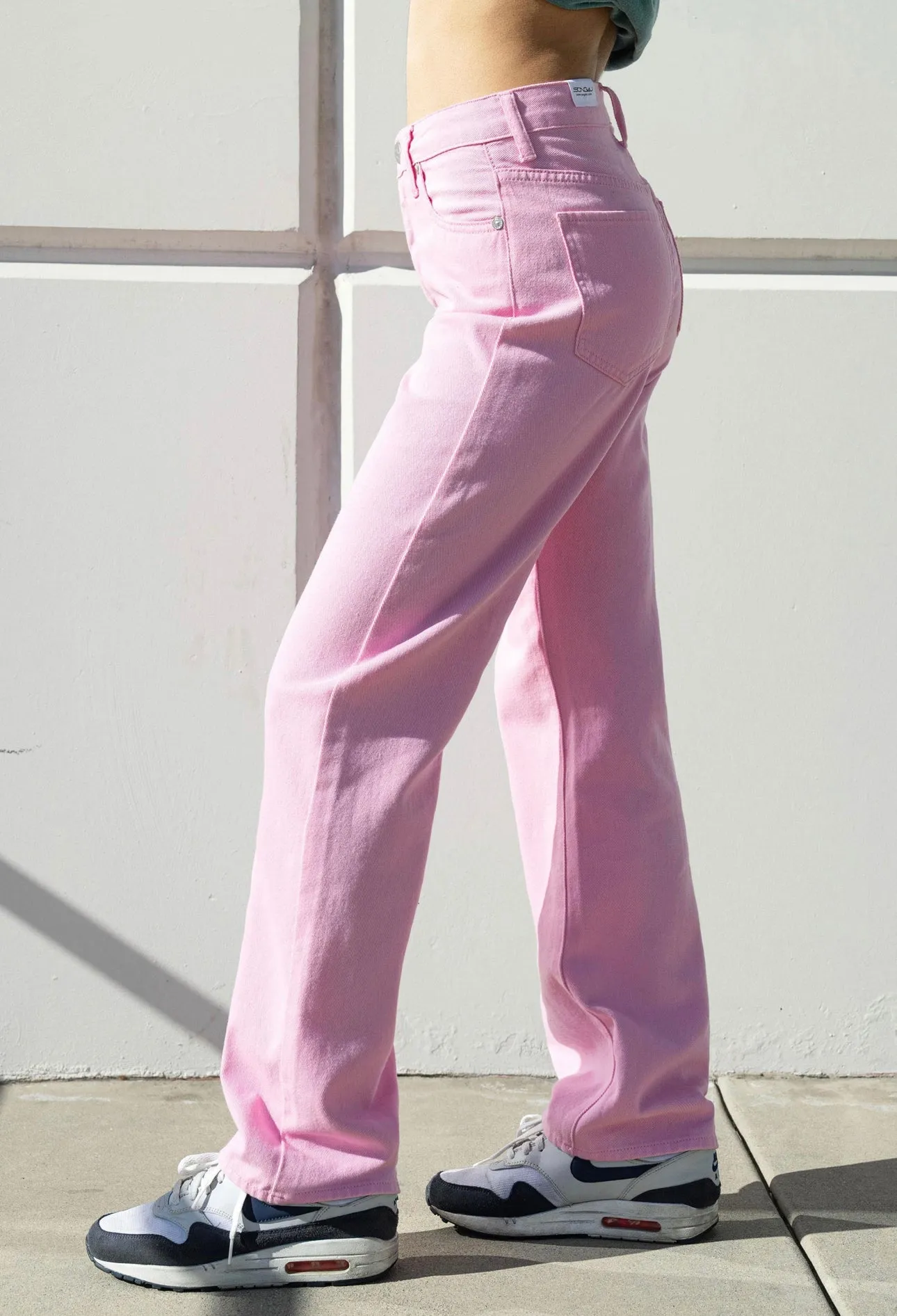 Barbara Pink Straight Leg Denim Jeans