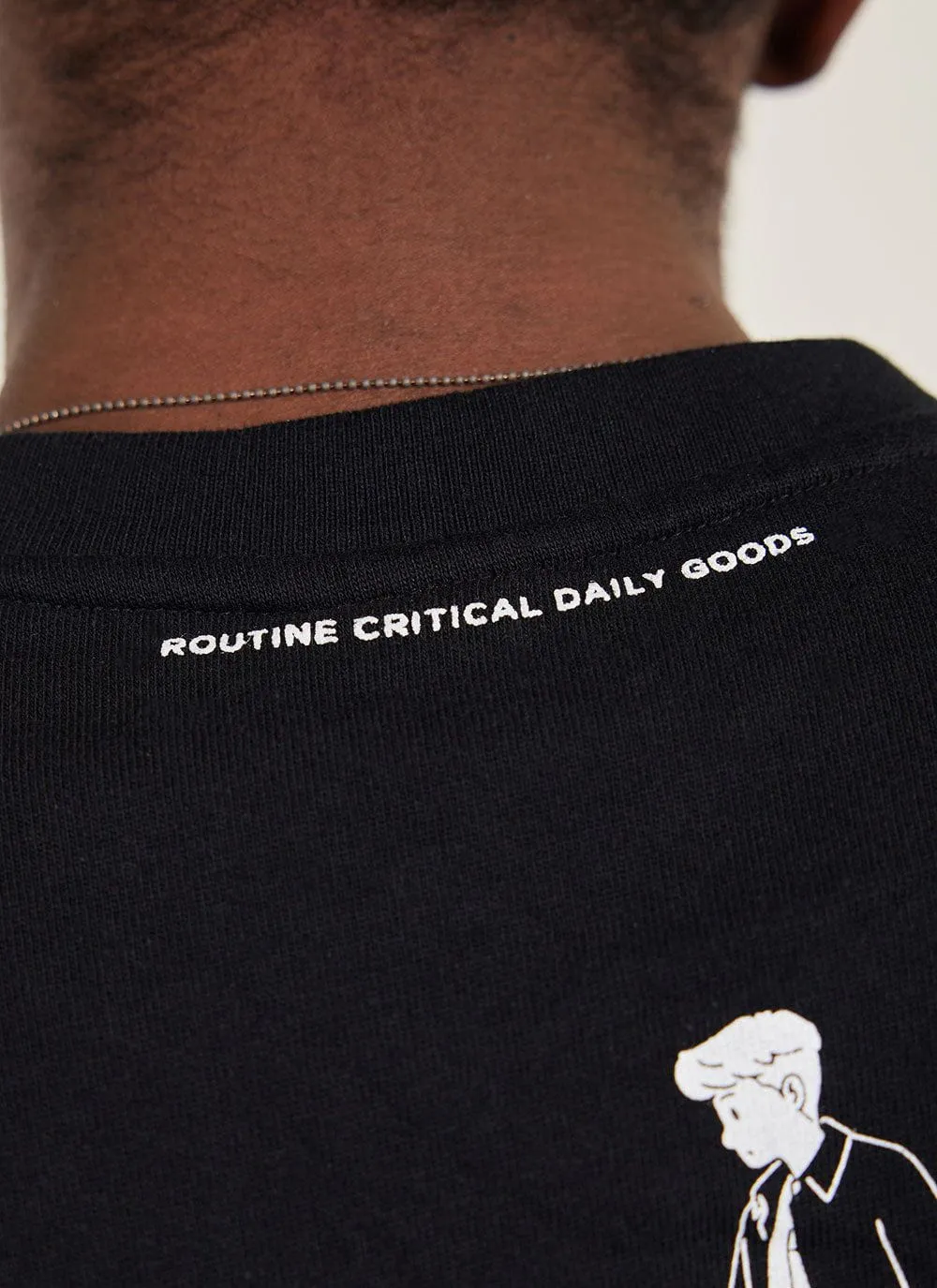 Bark and Stroll Oversized T Shirt | Organic Cotton | Black