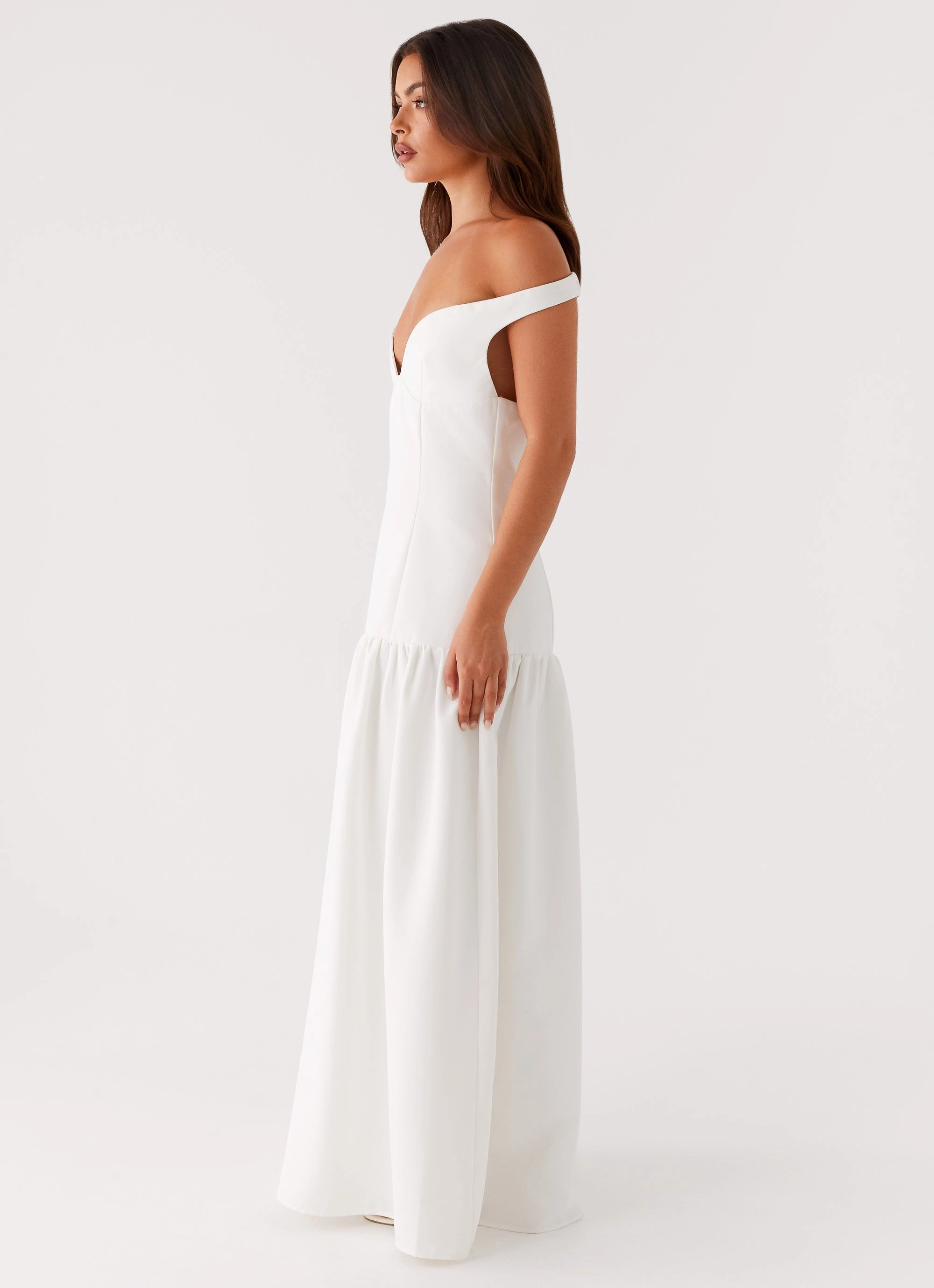 Layering Piece Basel Maxi Dress - White