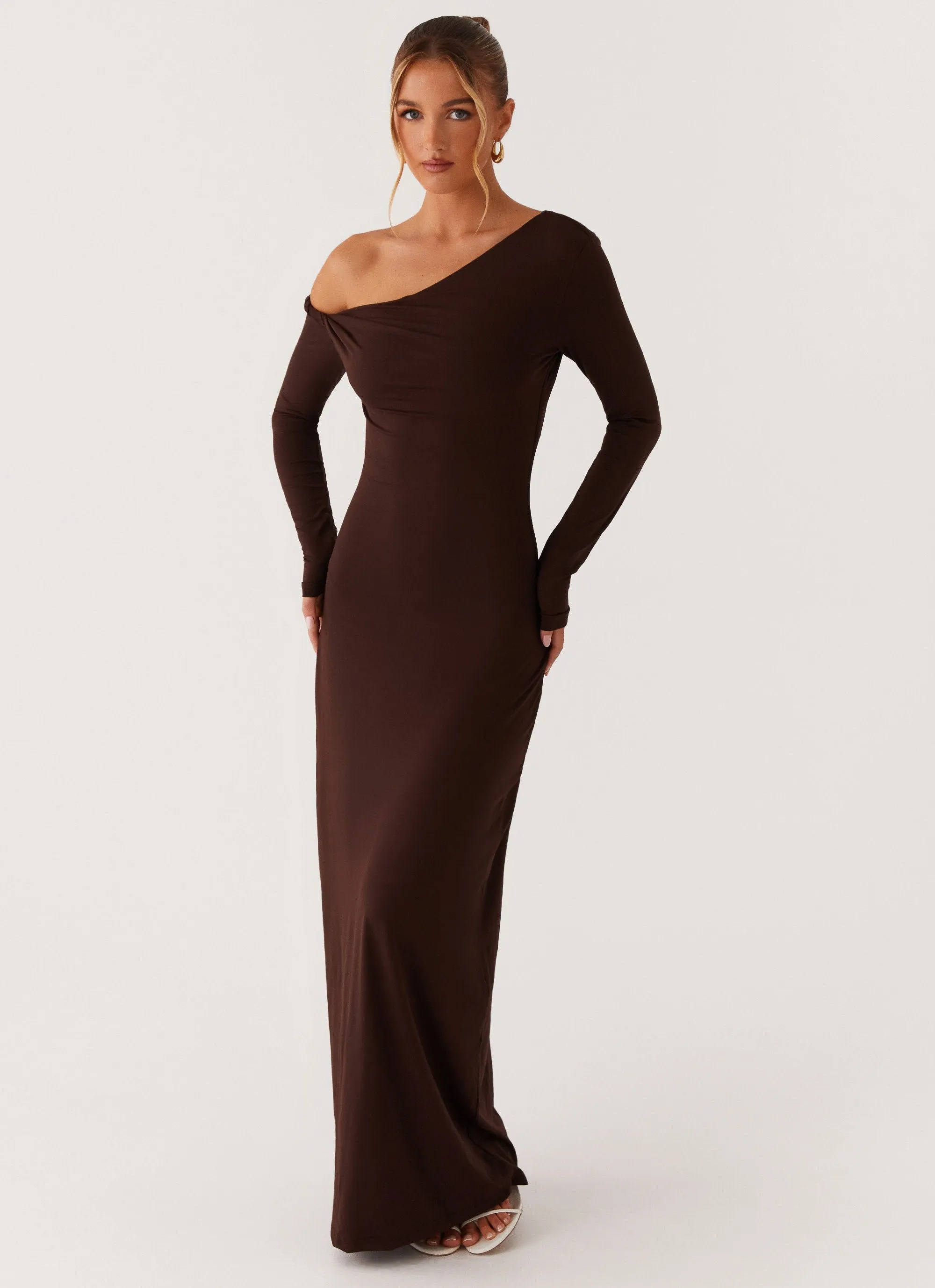 Flexible Design Jordana Twist Maxi Dress - Brown