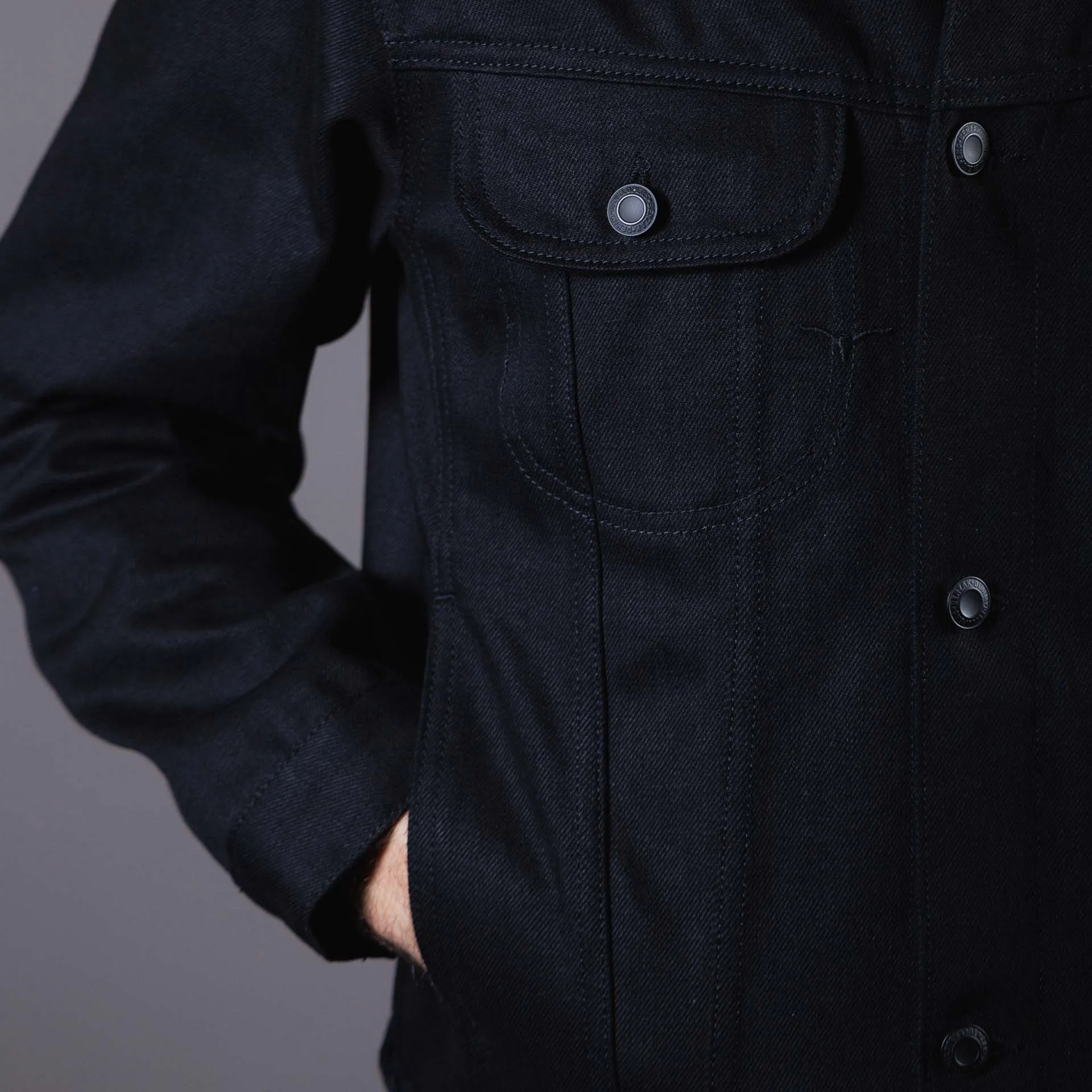 BDJ-05 TRUCKER JACKET 13 oz. black slub selvedge [AW24]