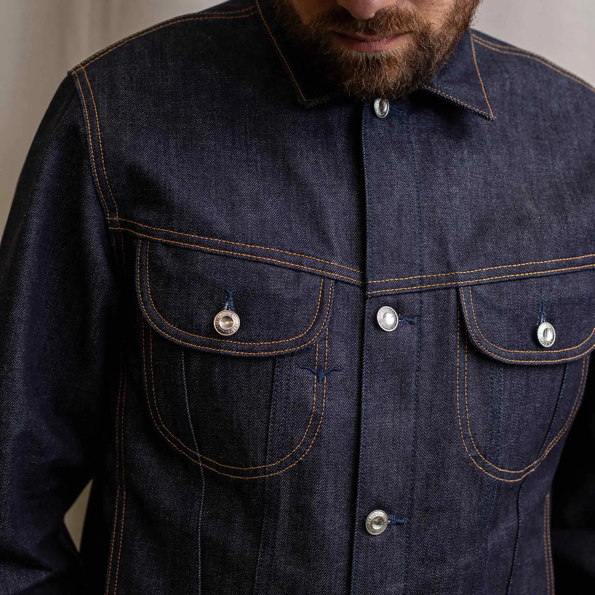 BDJ-05 TRUCKER JACKET special #2 15 oz. vintage indigo selvedge
