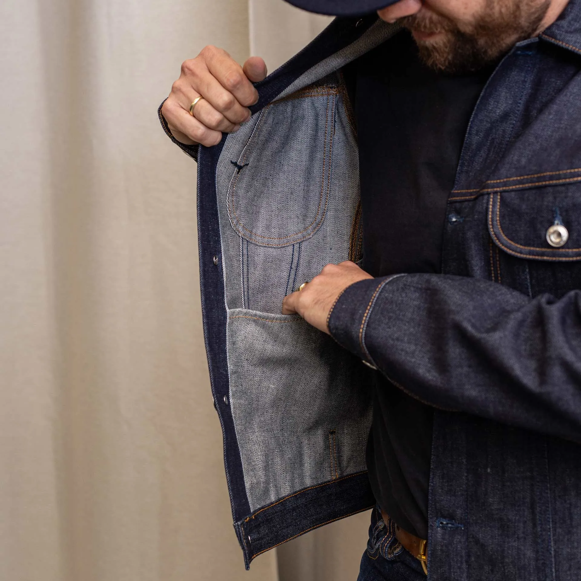 BDJ-05 TRUCKER JACKET special #2 15 oz. vintage indigo selvedge