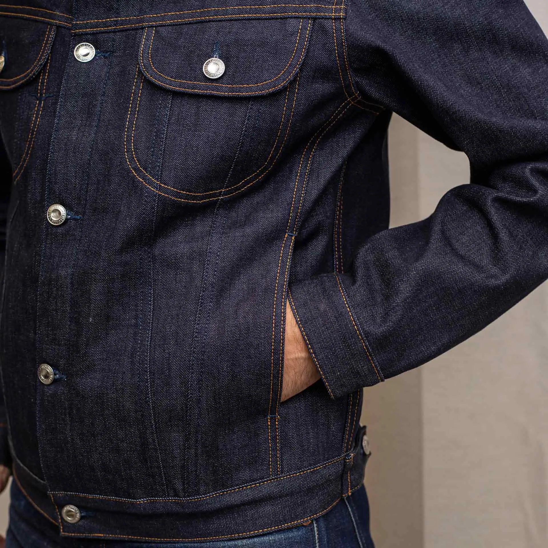 BDJ-05 TRUCKER JACKET special #2 15 oz. vintage indigo selvedge