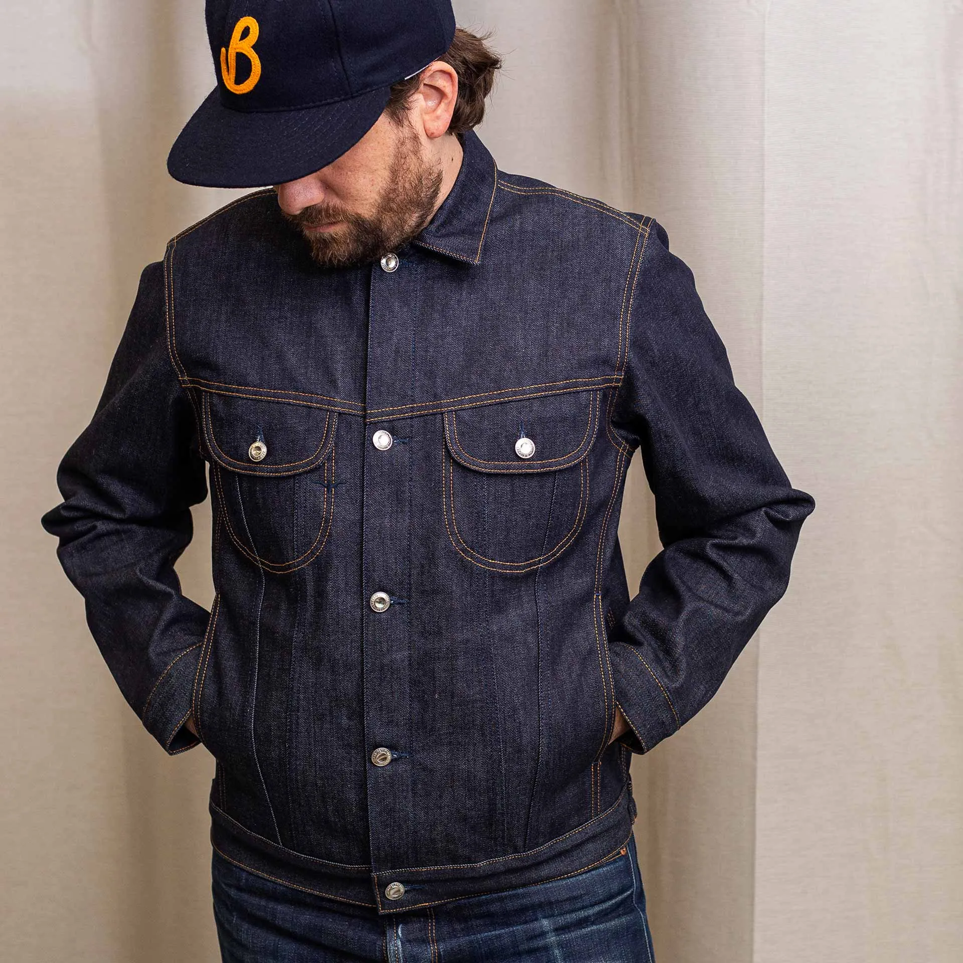 BDJ-05 TRUCKER JACKET special #2 15 oz. vintage indigo selvedge