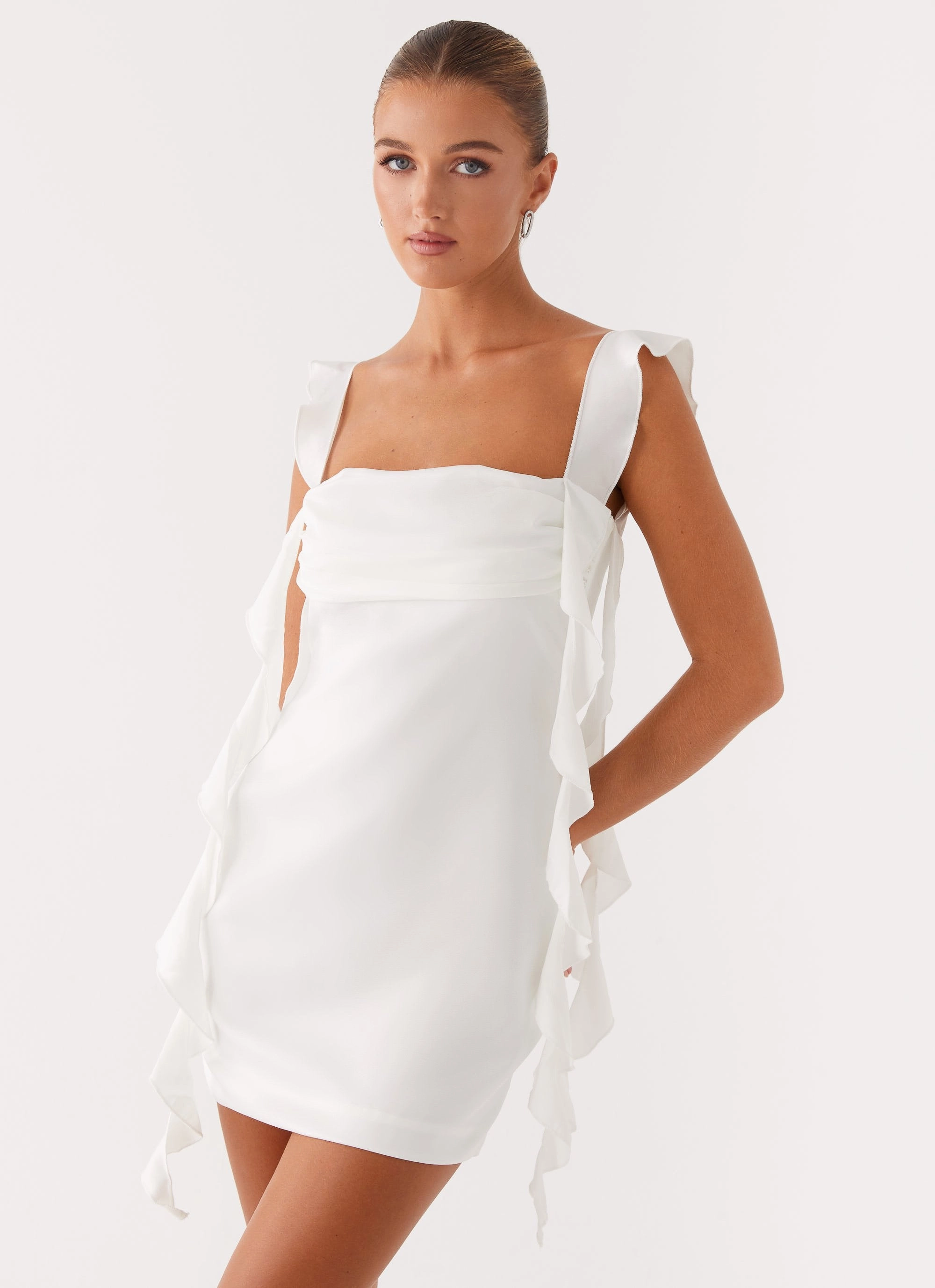 Beckham Mini Dress - White Fashionable Design