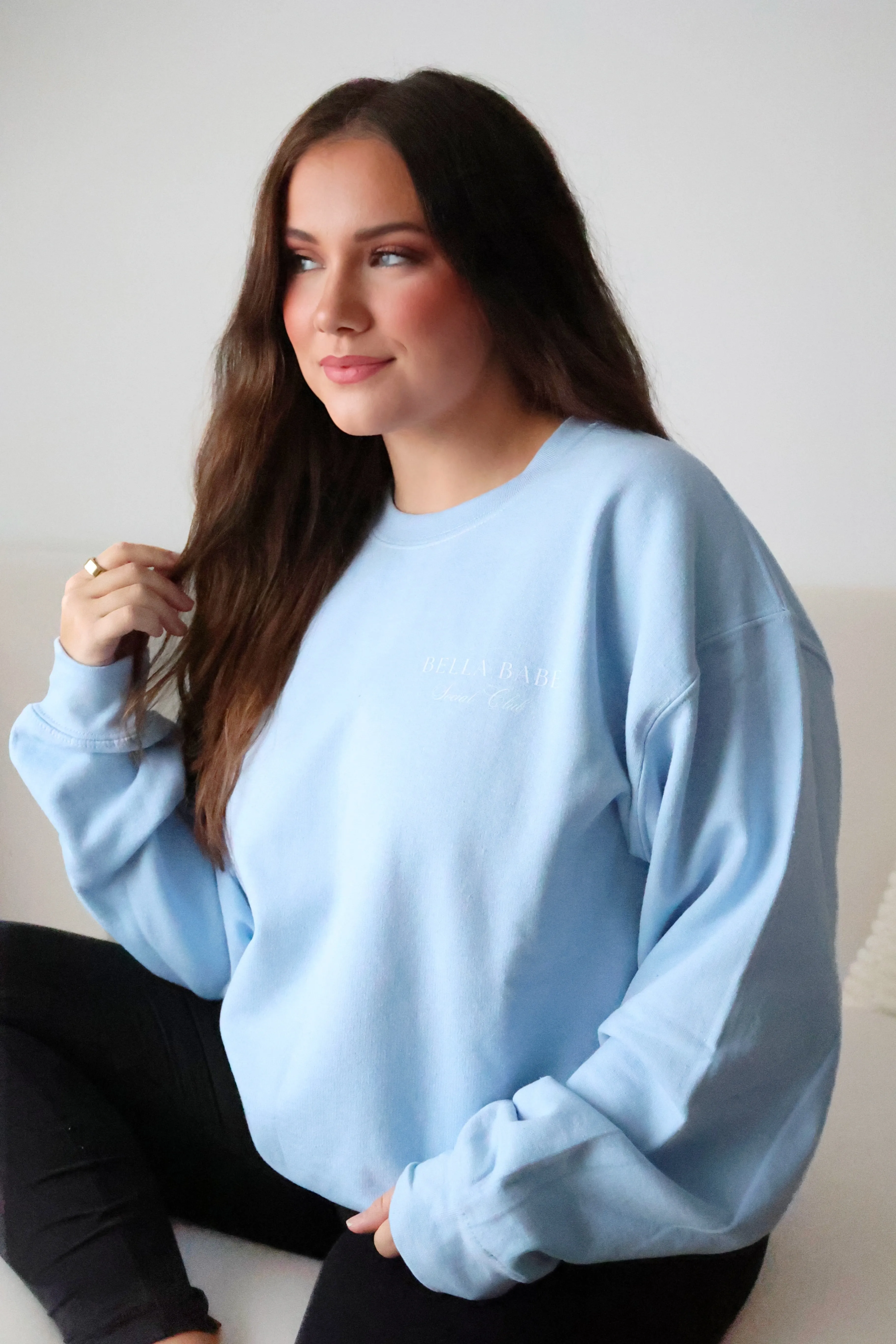Bella Babe Social Club Sweatshirt(FINAL SALE) Flatlock Seams