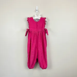 Bella Bliss Pink Corduroy Berkley Overalls 24 Months