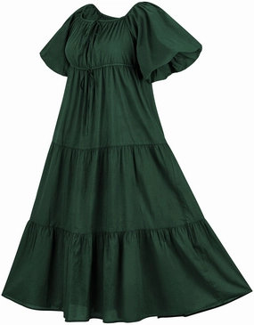 Belle Maxi Chemise Limited Edition Greens Shine Soft Winter-Season