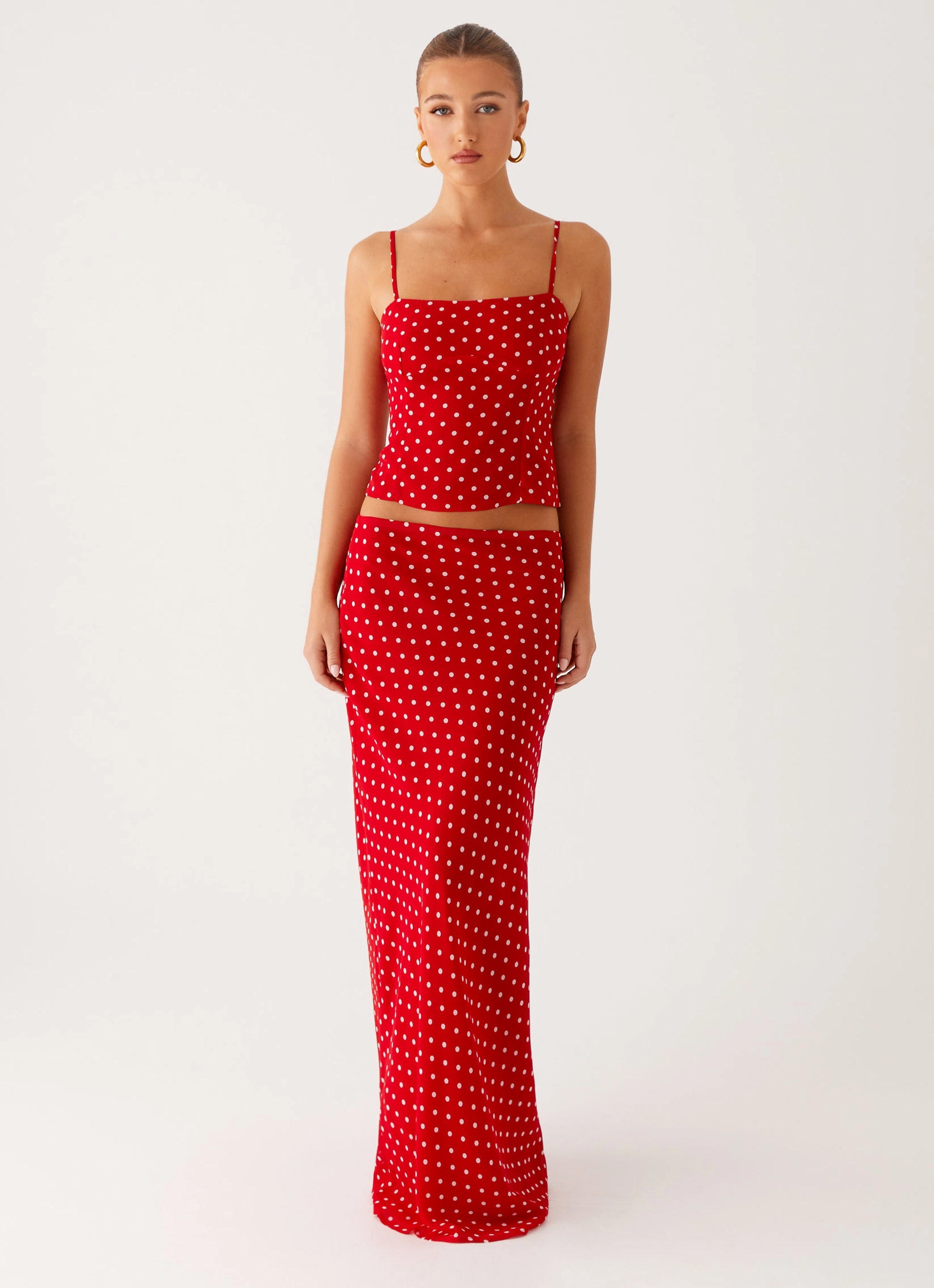 AntiStaticTreatment Bendita Top - Red Polka Dot