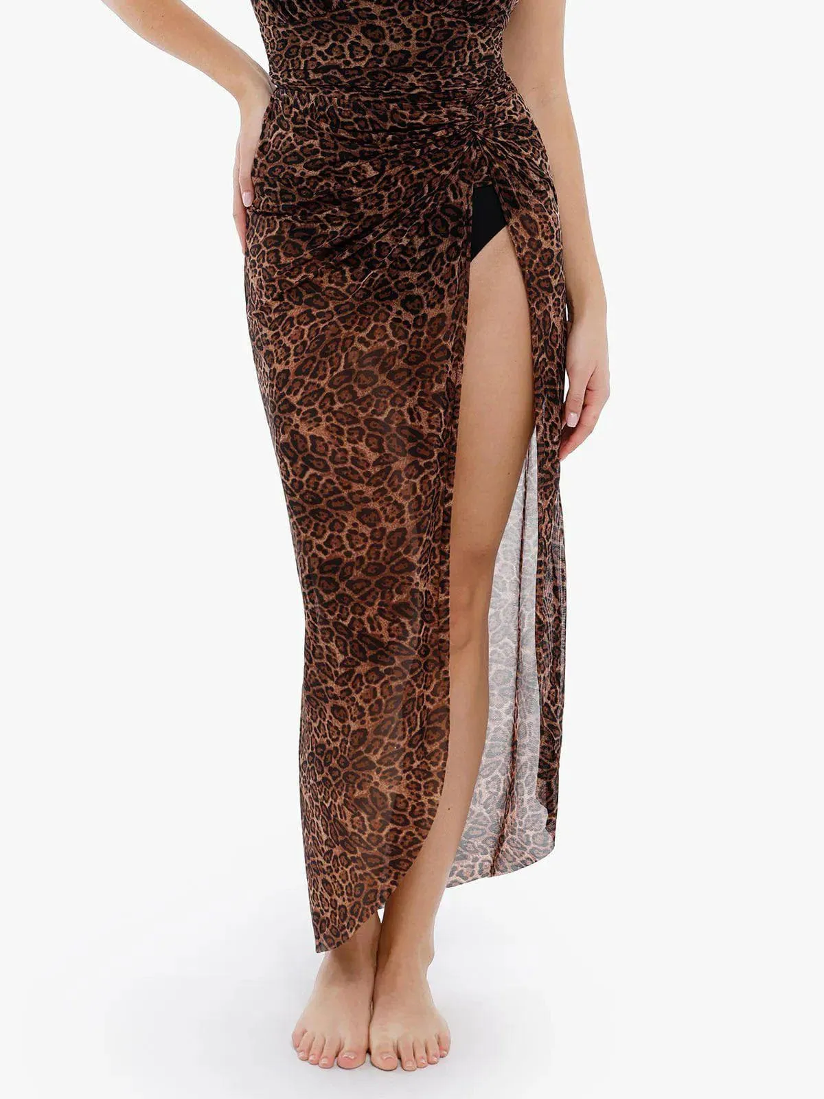 Bias Twist Mesh Sarong Coverup NonChafing Fabric