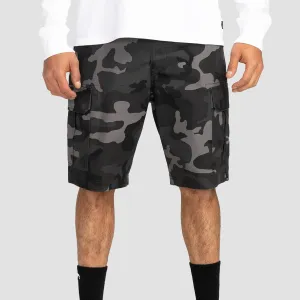 Billabong Scheme 21" Cargo Shorts Charcoal Camo