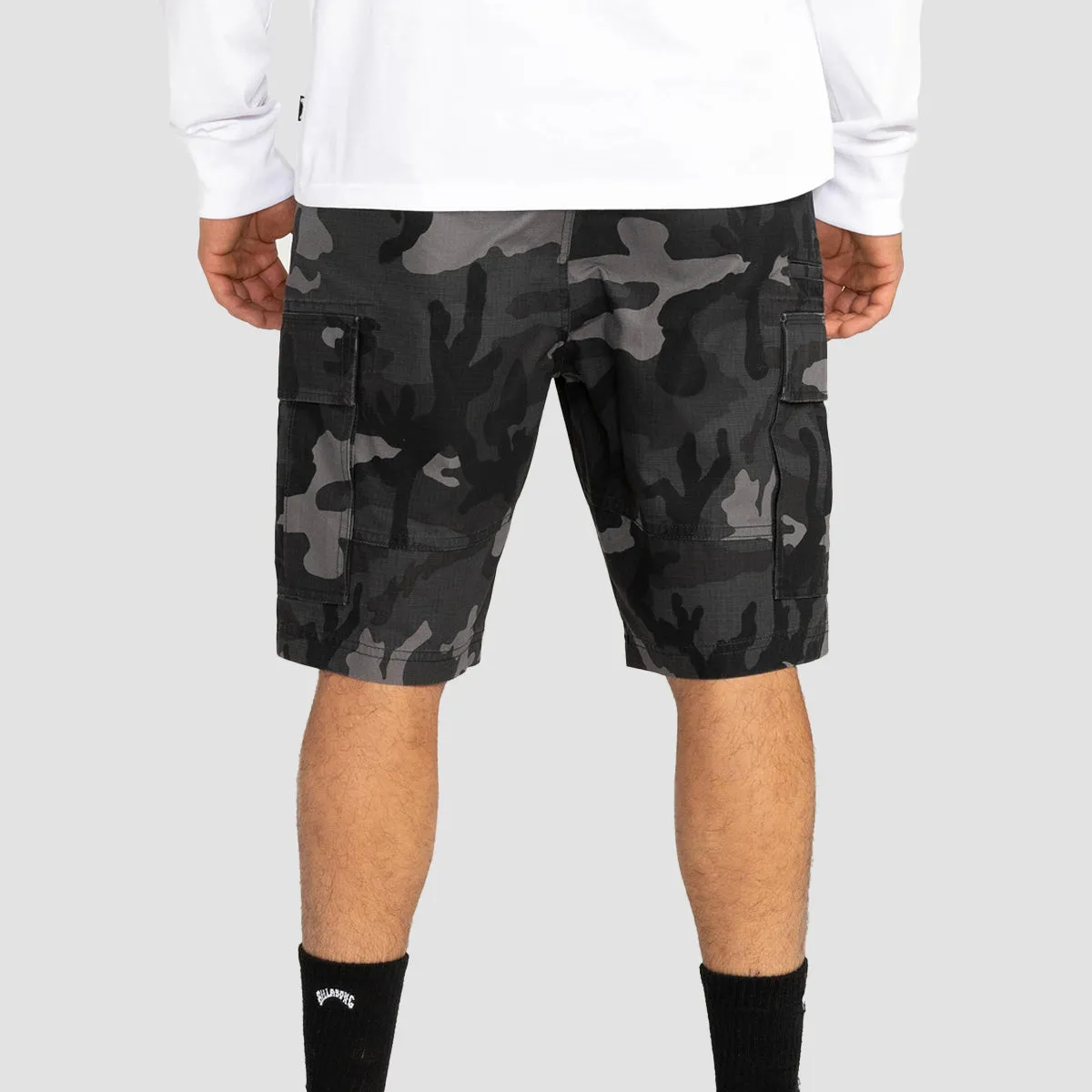 Billabong Scheme 21" Cargo Shorts Charcoal Camo