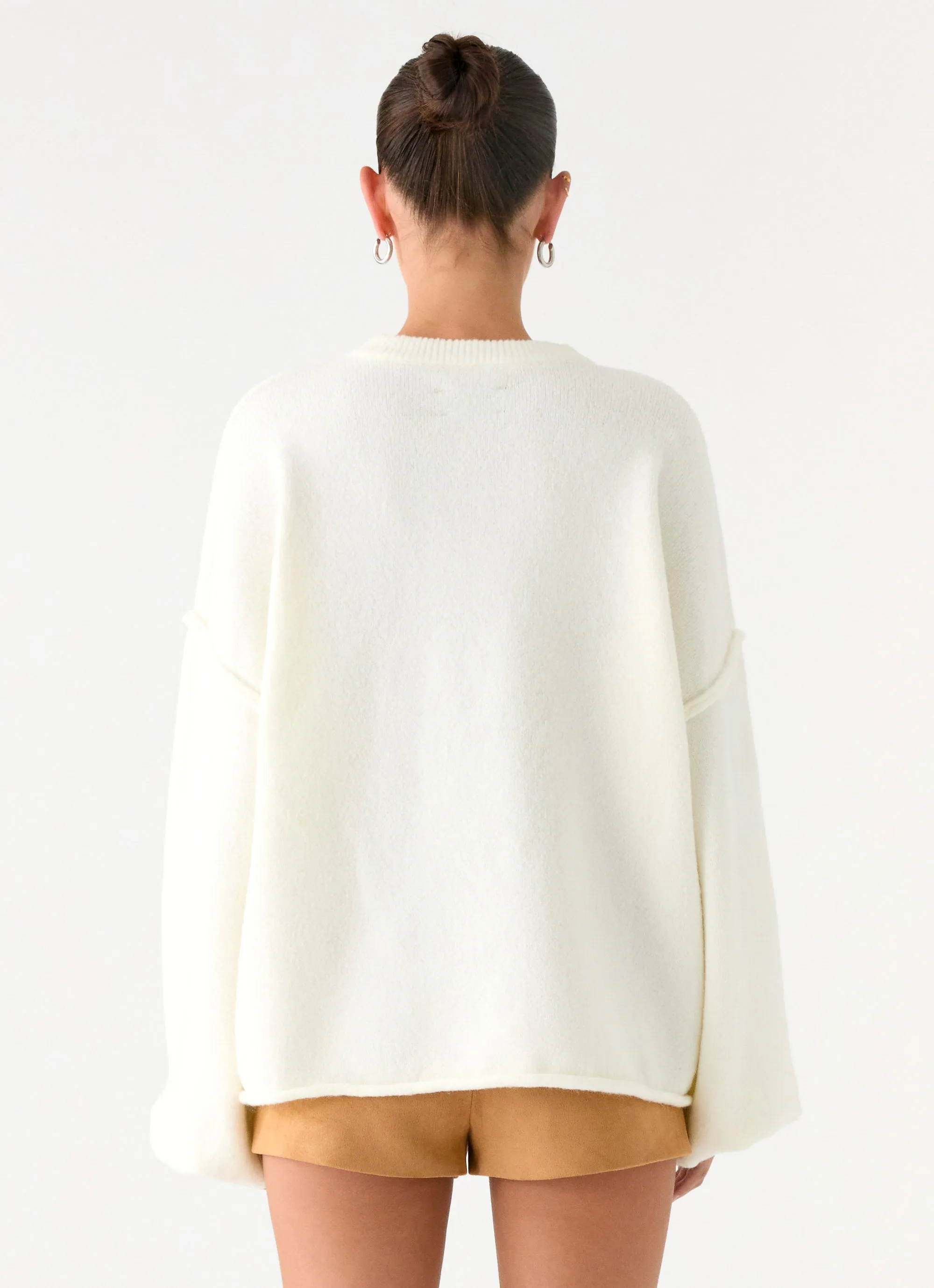 Jack Oversized Knit Sweater - Cream Classic Tank AntiPilling Technology