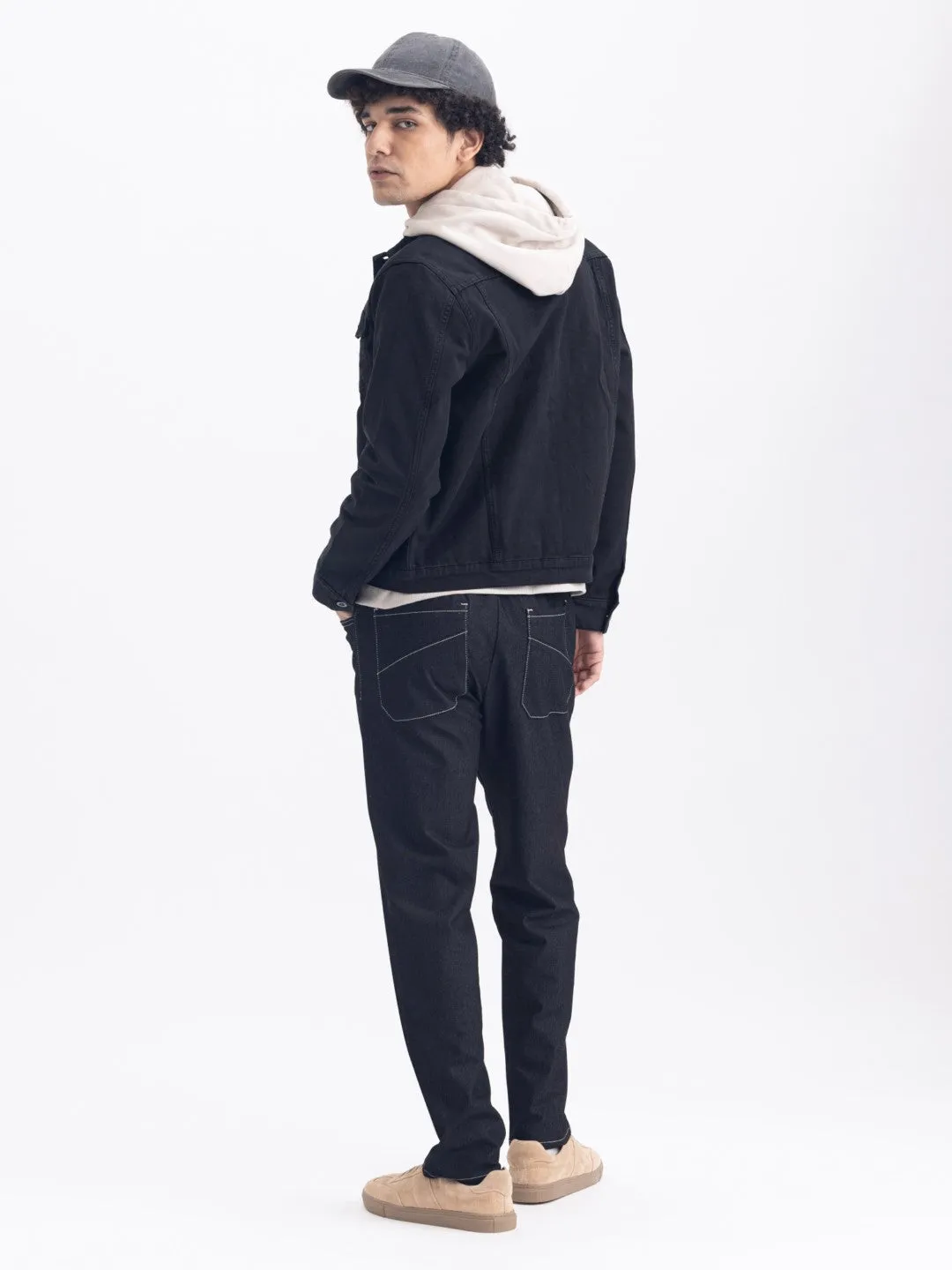 Black Denim Trucker Jacket