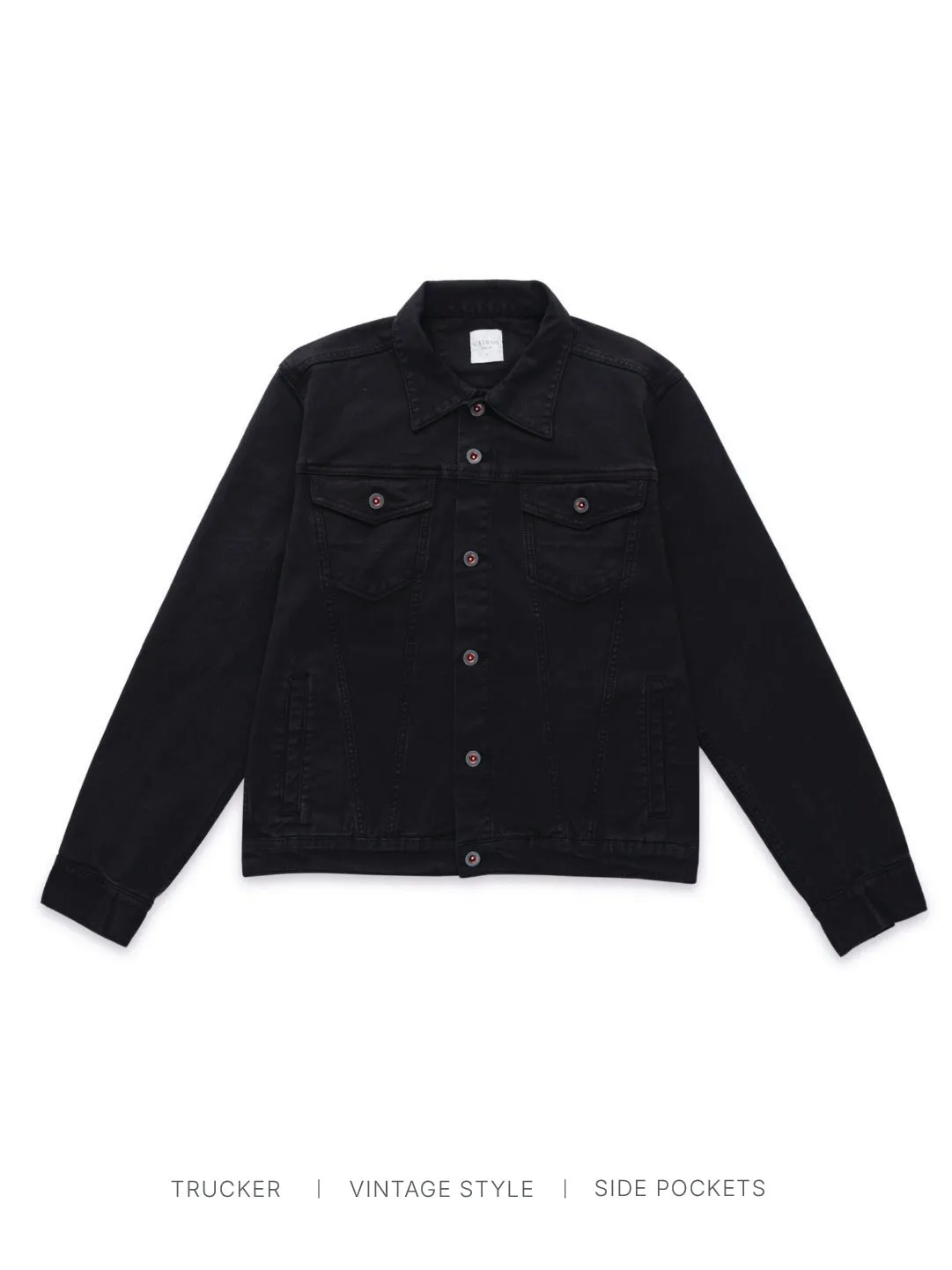 Black Denim Trucker Jacket