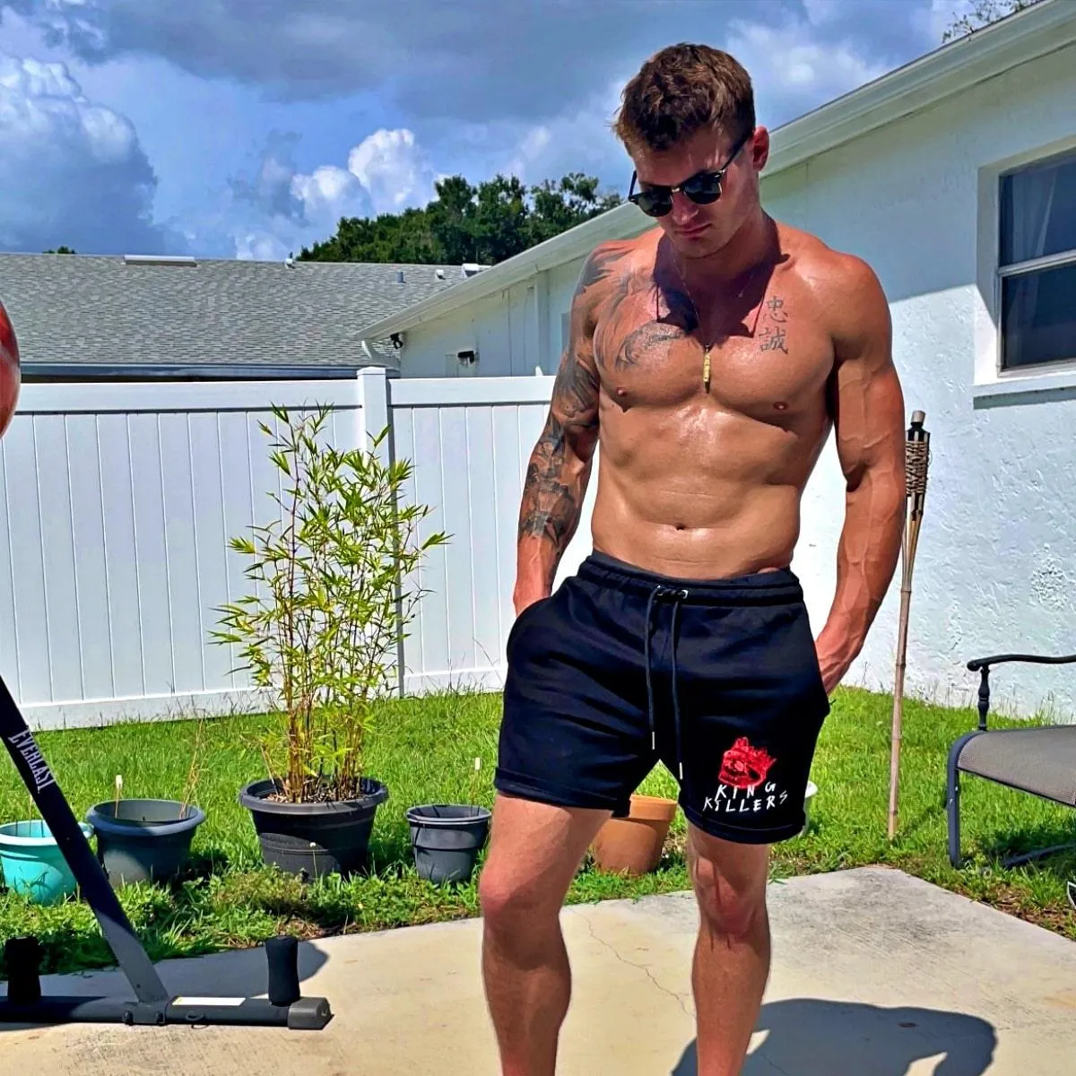 Black Fleece Sweat Shorts