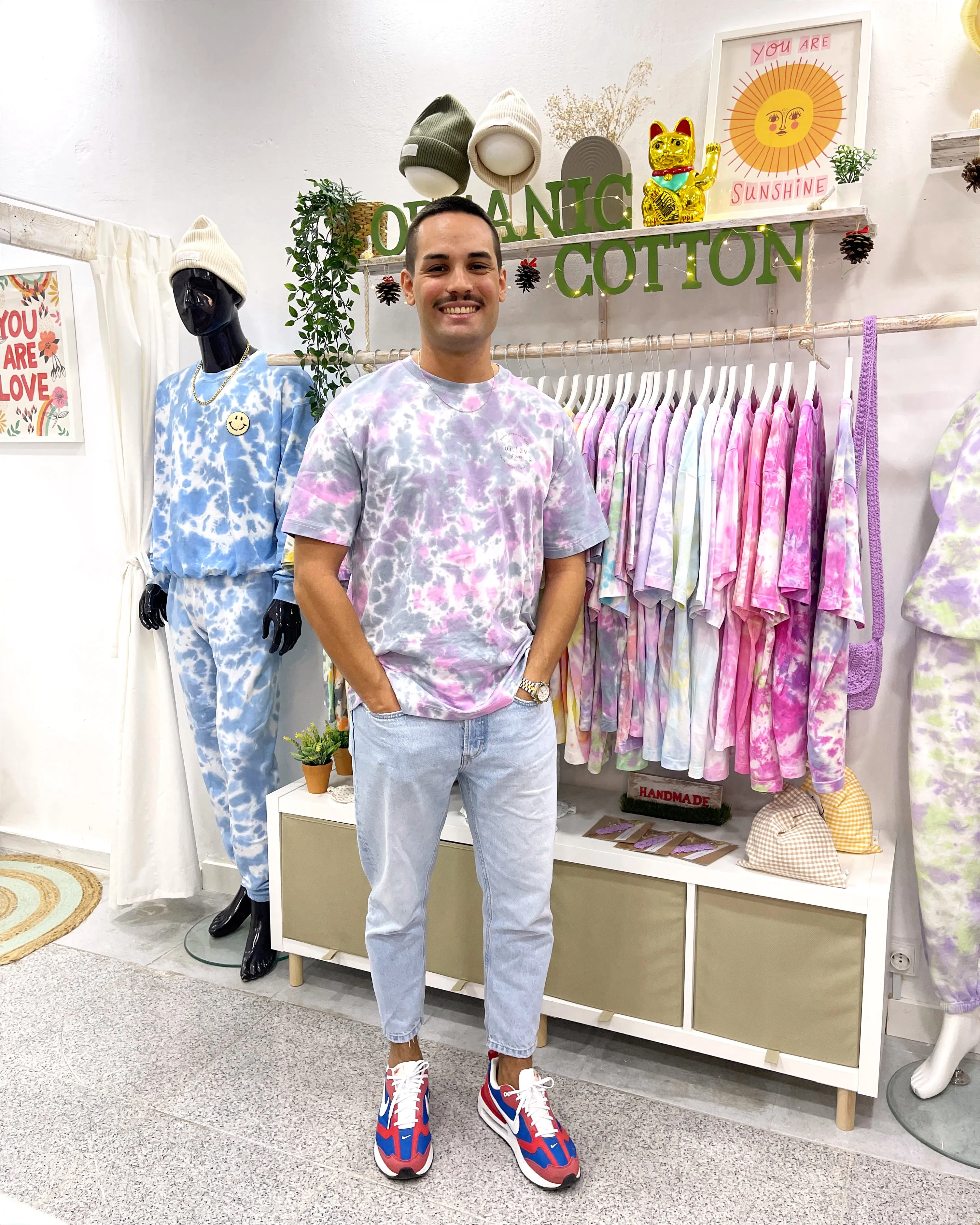 BLACK PINK - Tie Dye Organic Cotton T-shirt