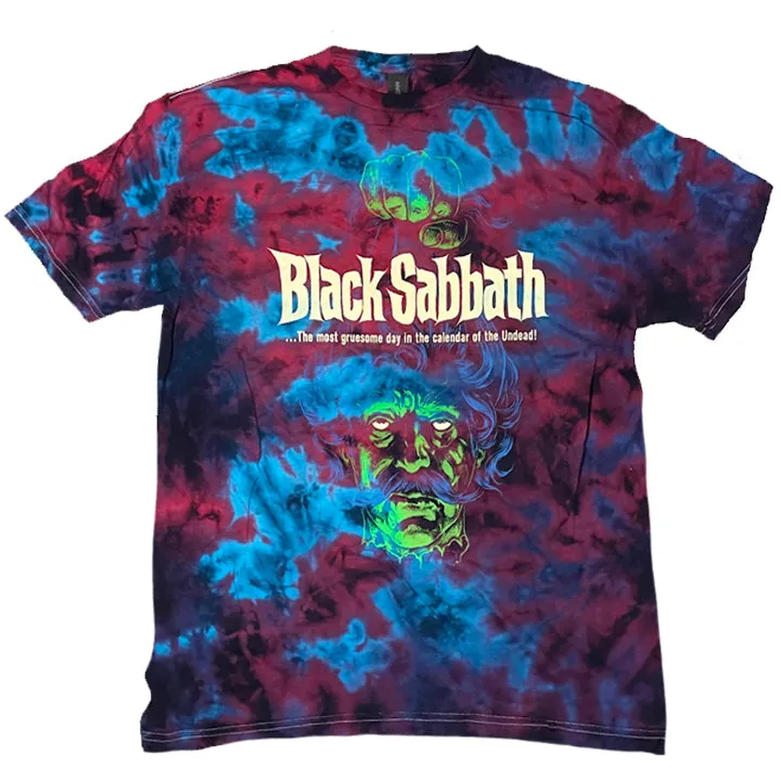 BLACK SABBATH SEVERED HEAD TIE DYE SHIRT