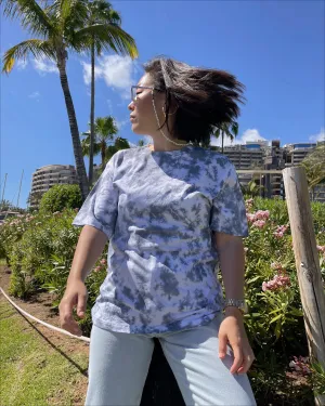 BLACK - Tie Dye Organic Cotton T-shirt