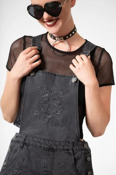 Blackbell Denim Overalls - Black -
