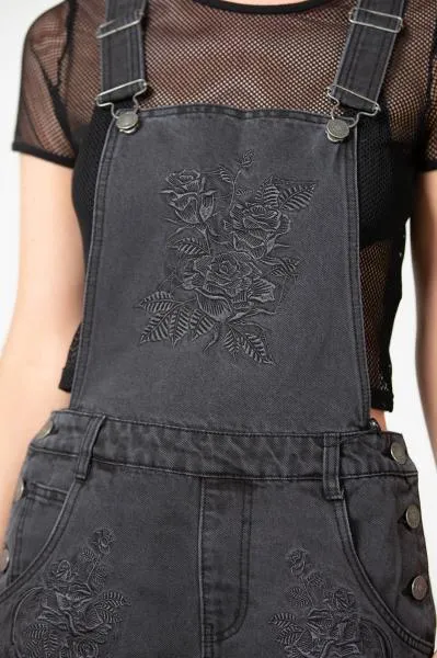Blackbell Denim Overalls - Black -