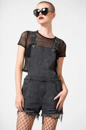 Blackbell Denim Overalls - Black -