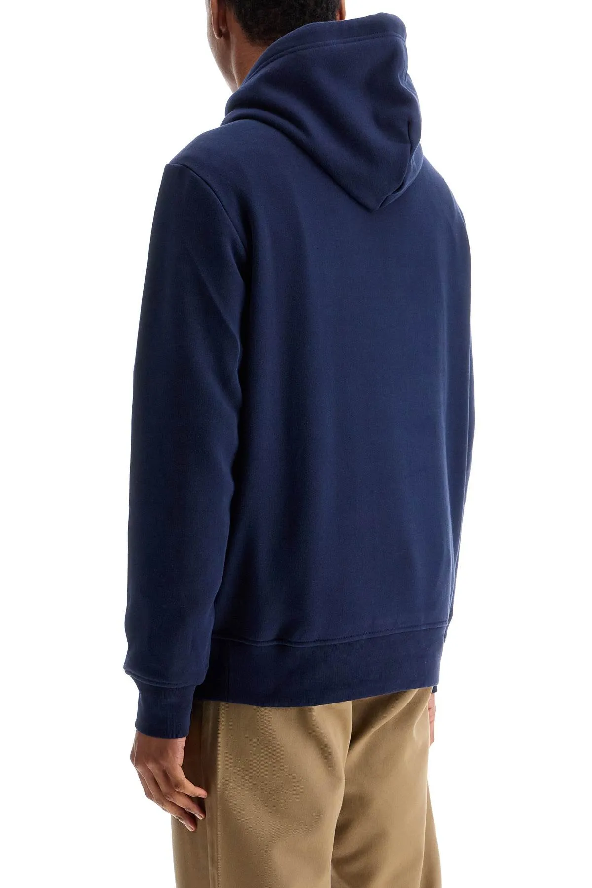 blue cotton and polyester hoodie with embroidered logo 710959017001 CRUISE NAVY